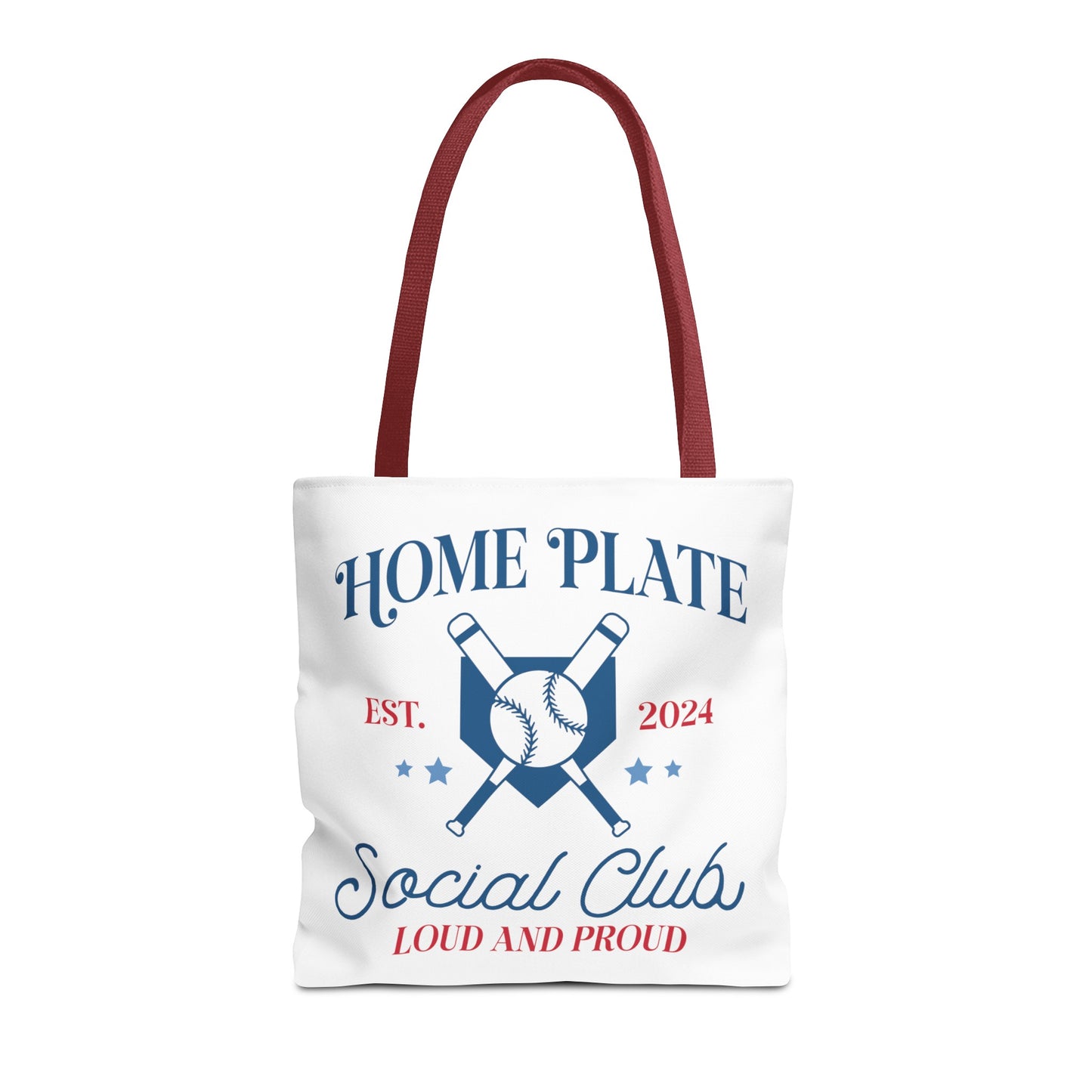 Home Plate Social Club Tote Bag (AOP)