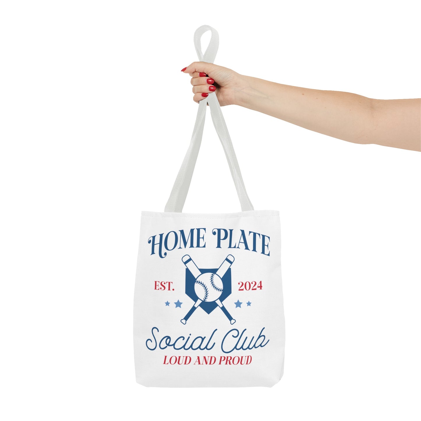 Home Plate Social Club Tote Bag (AOP)