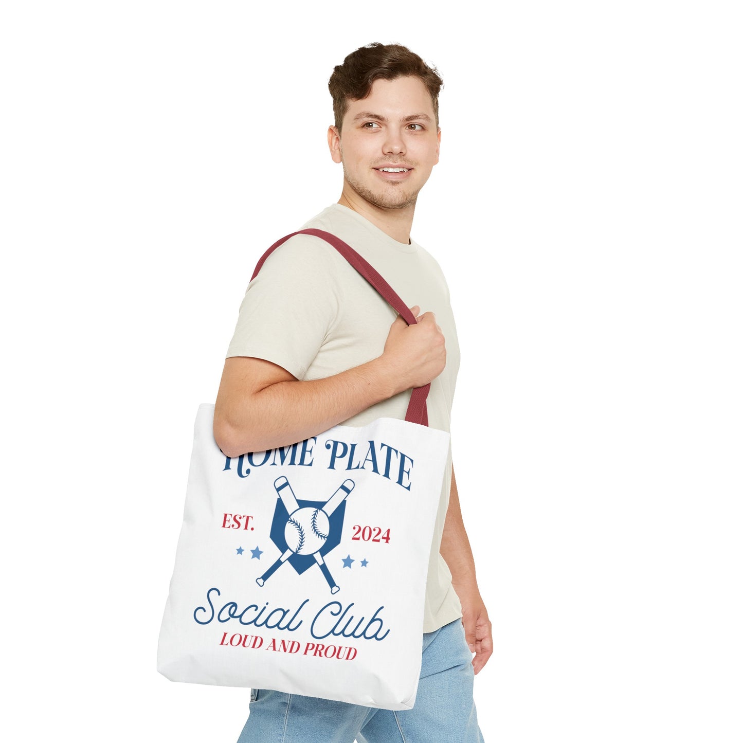 Home Plate Social Club Tote Bag (AOP)