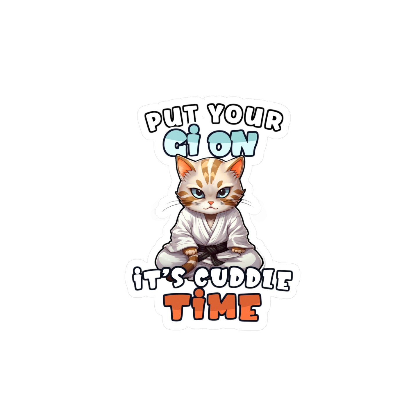 Cat Cuddle Kiss-Cut Vinyl Decals