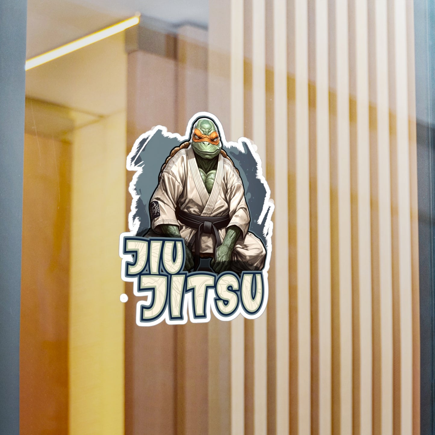 Sitting Turtle Kiss-Cut Vinyl Decals