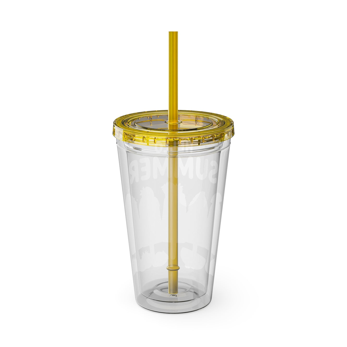 Hello Summer Sunsplash Tumbler with Straw, 16oz