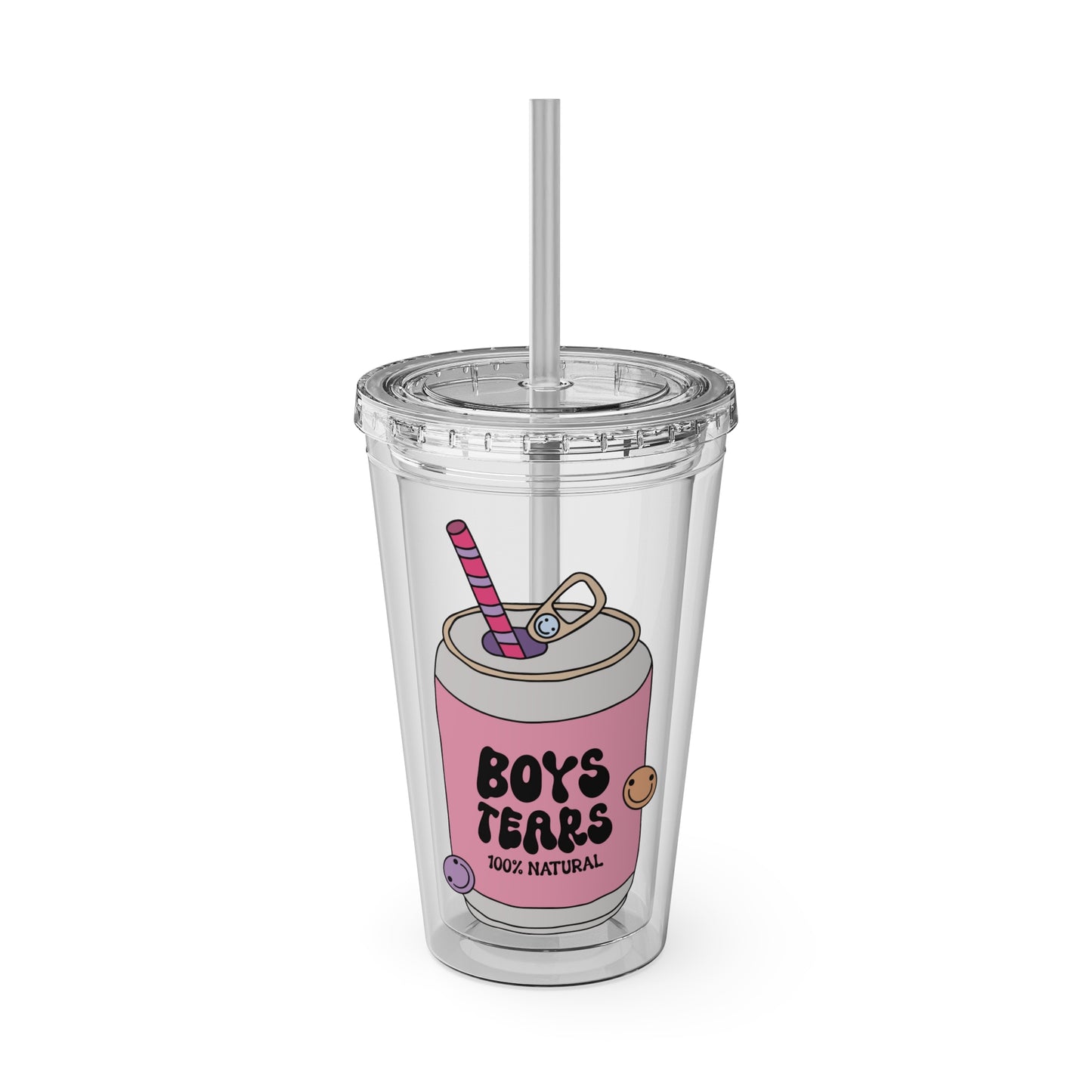 Boys Tears Sunsplash Tumbler with Straw, 16oz