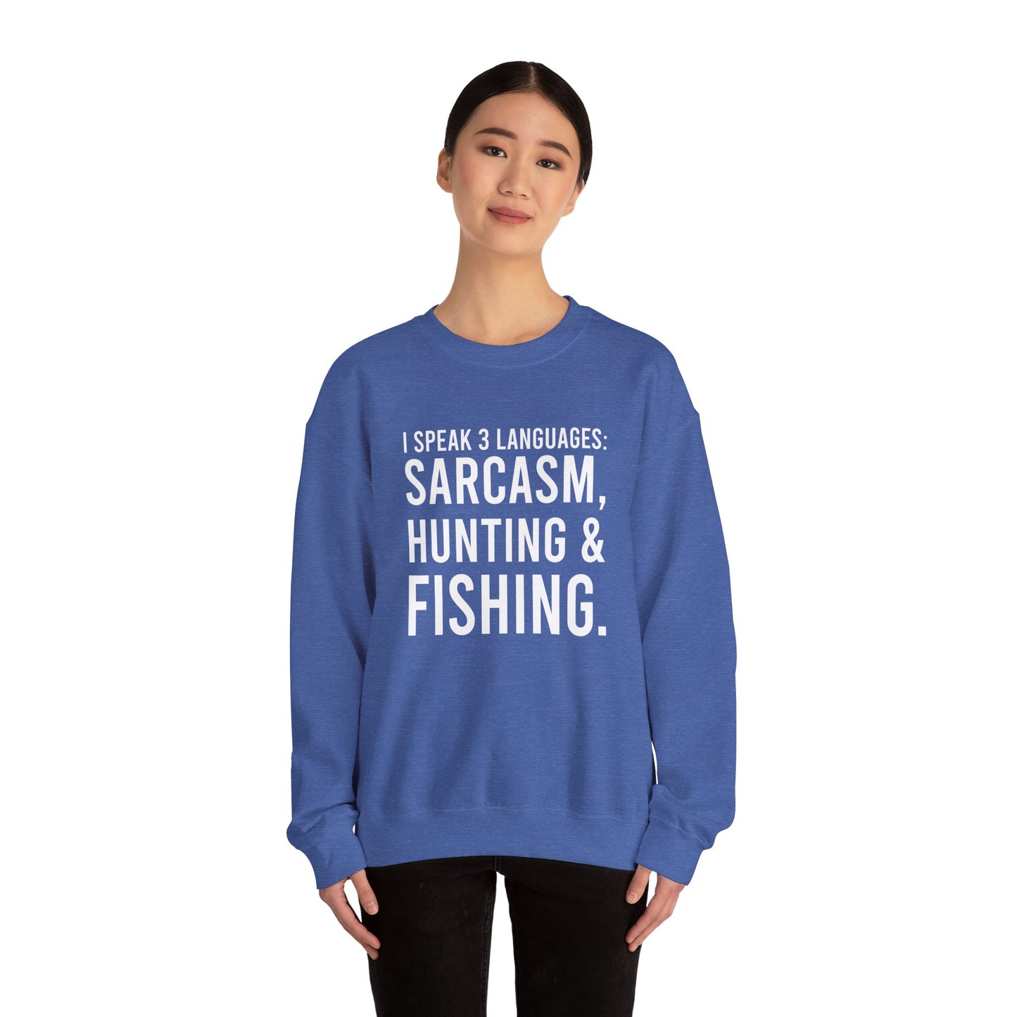 3 languages Unisex Heavy Blend™ Crewneck Sweatshirt