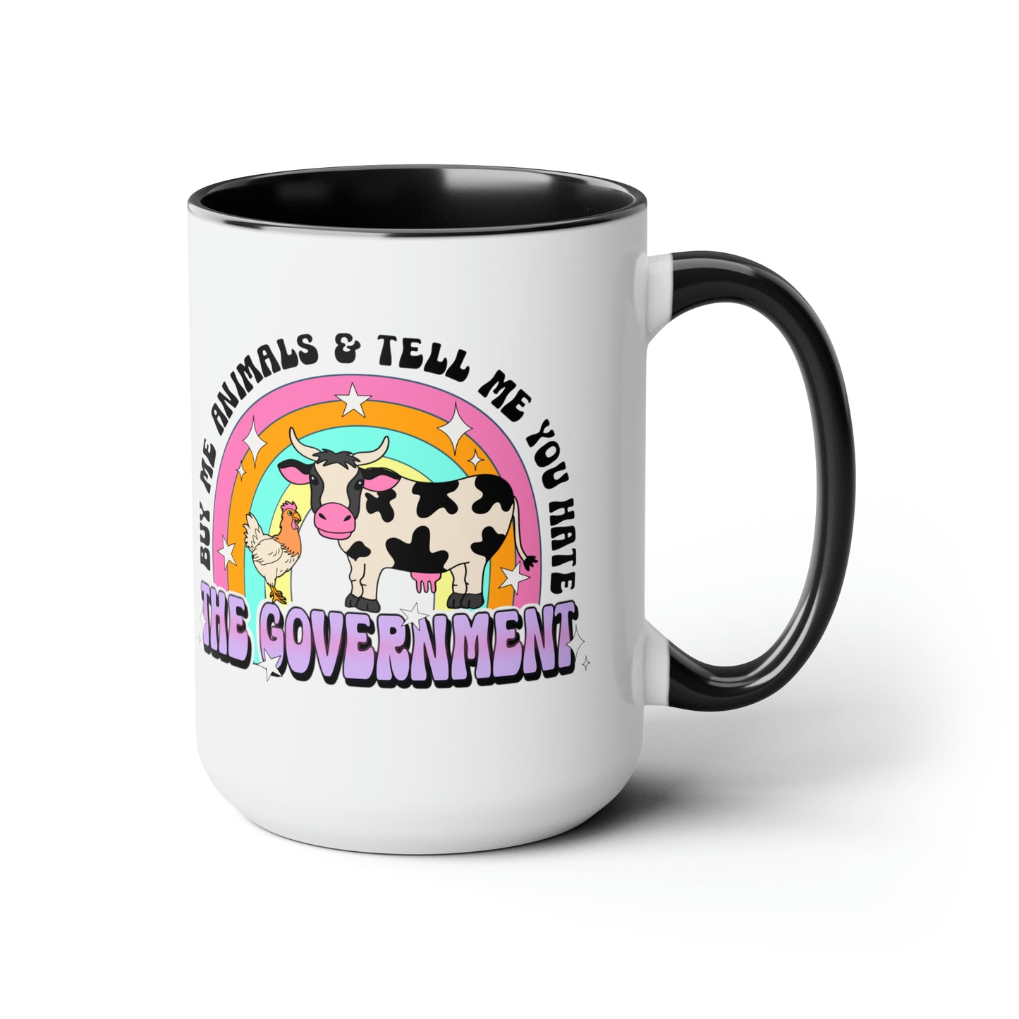 Buy Me Animals Two-Tone Coffee Mugs, 15oz