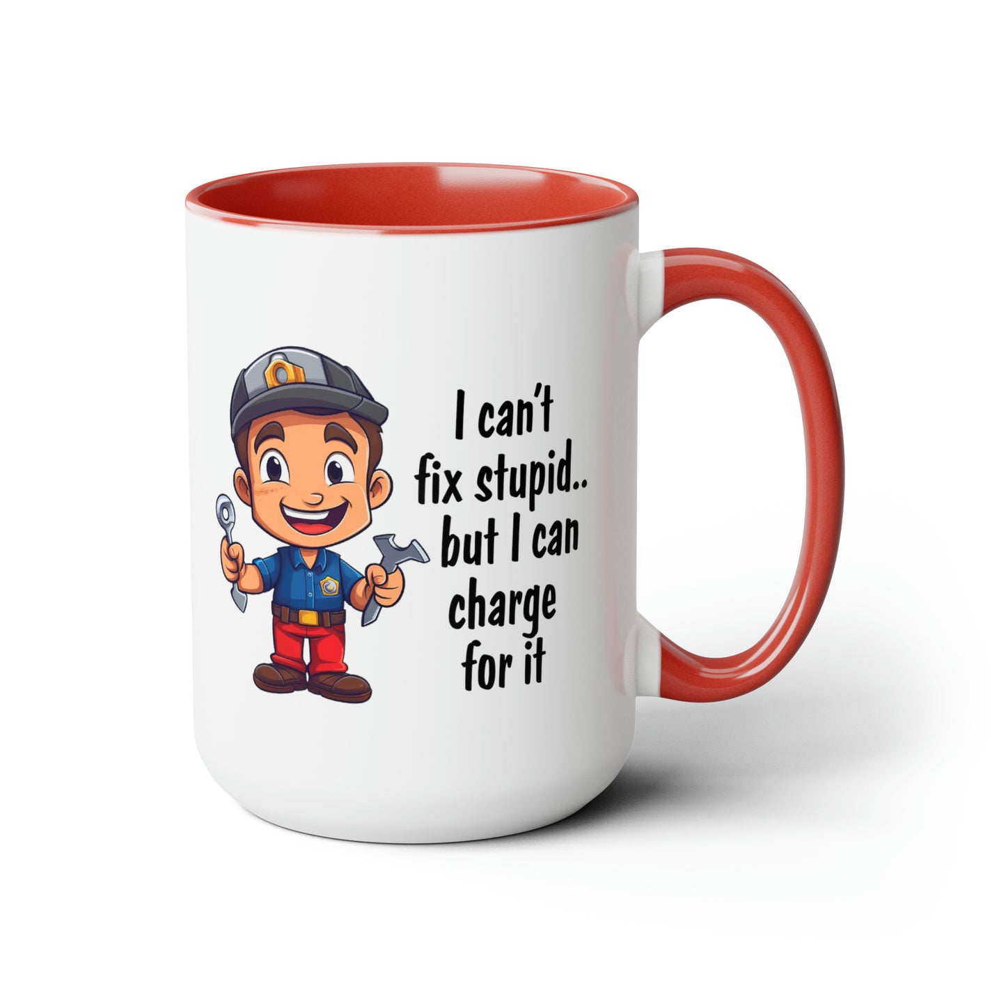 Two-Tone Coffee Mugs, 15oz