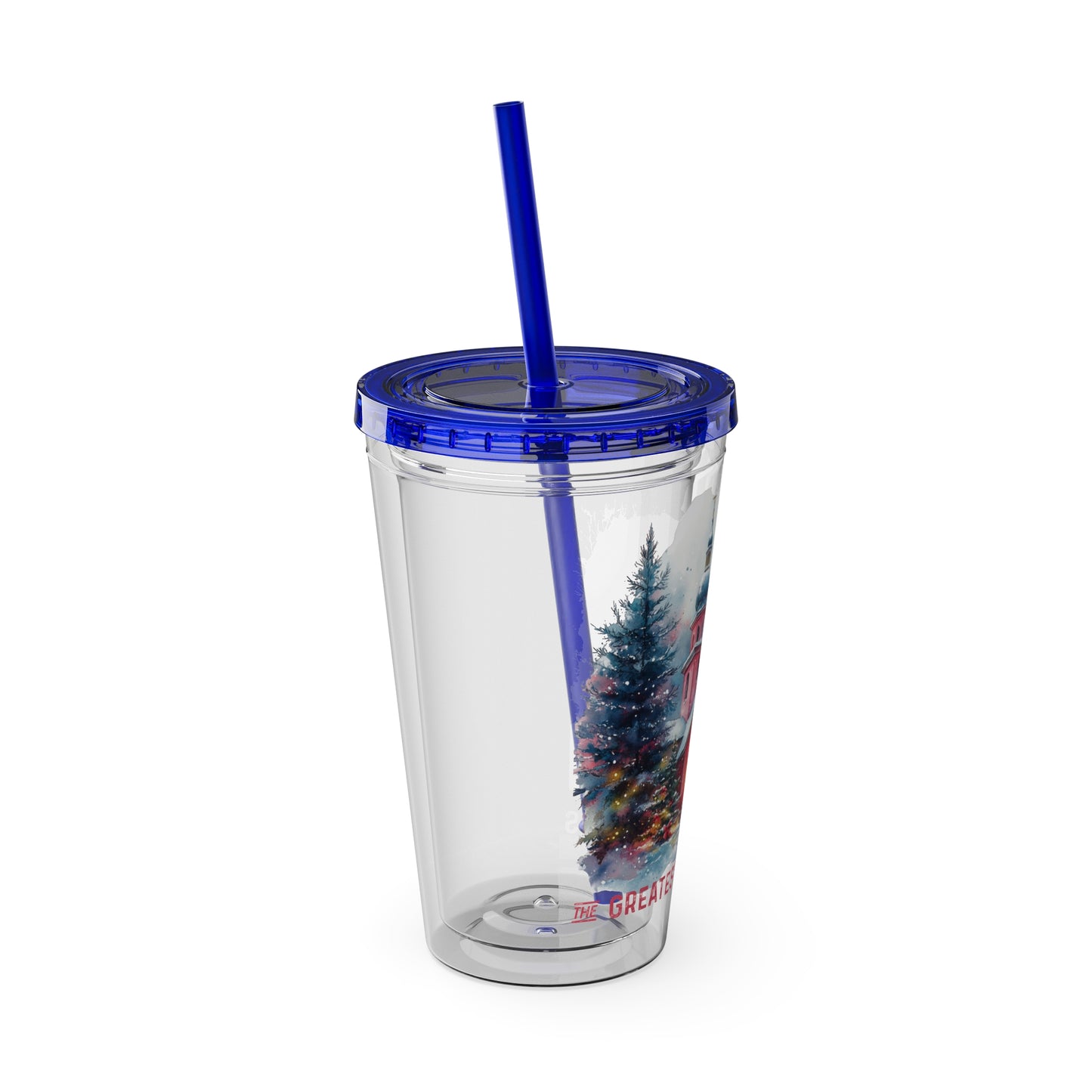 The Greatest Gift Sunsplash Tumbler with Straw, 16oz