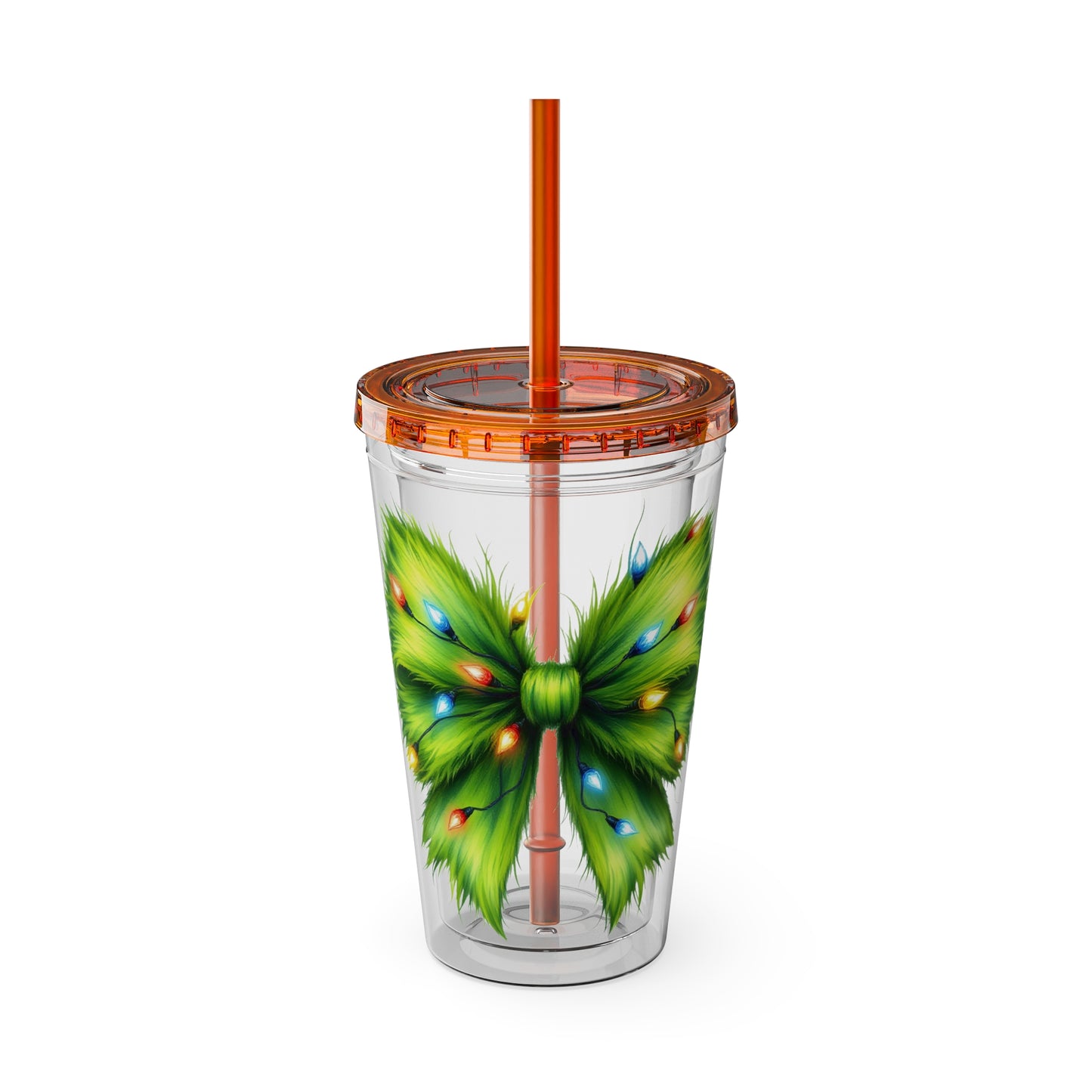 Grinch Bow Sunsplash Tumbler with Straw, 16oz