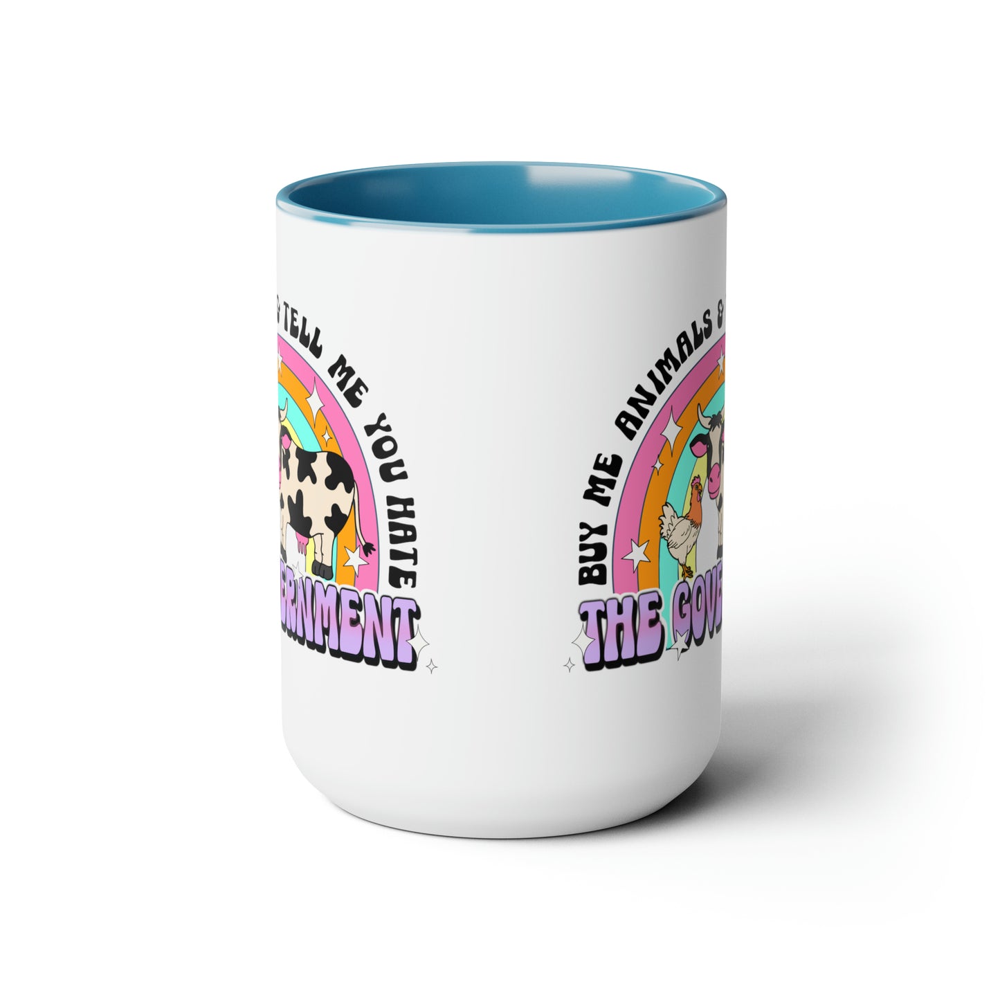 Buy Me Animals Two-Tone Coffee Mugs, 15oz