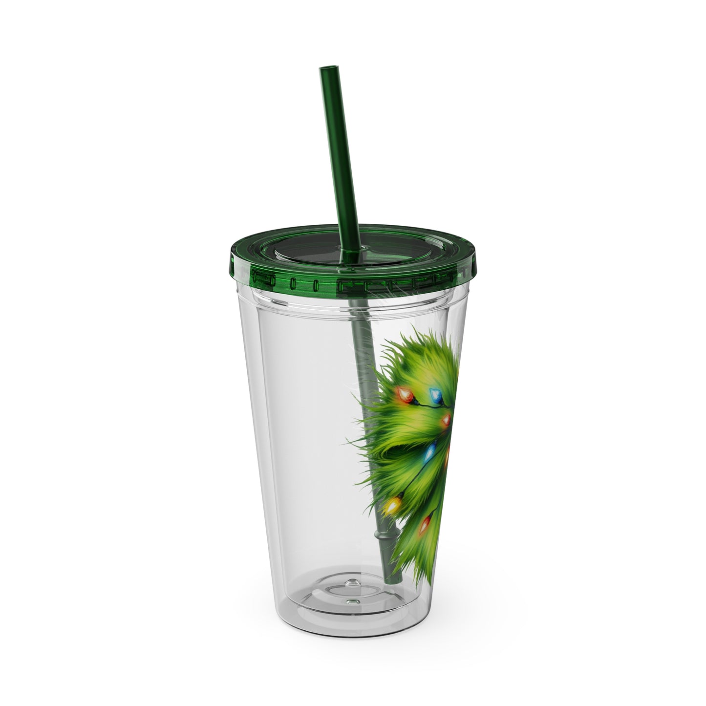 Grinch Bow Sunsplash Tumbler with Straw, 16oz