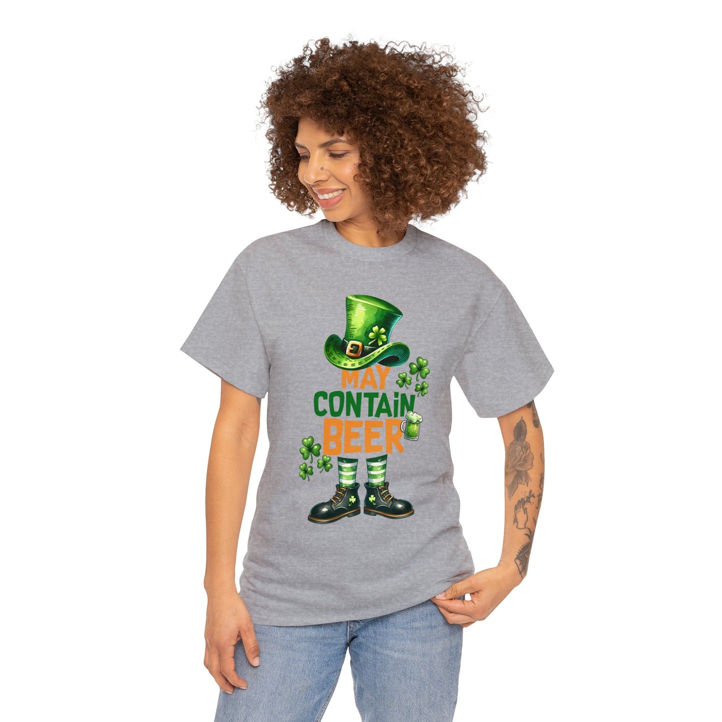 May Contain Beer Unisex Heavy Cotton Tee