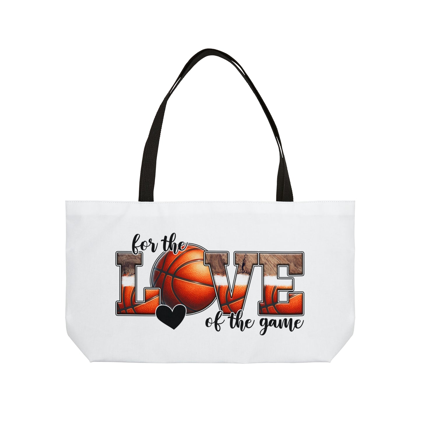 For the Love of the Game Basketball Weekender Tote Bag