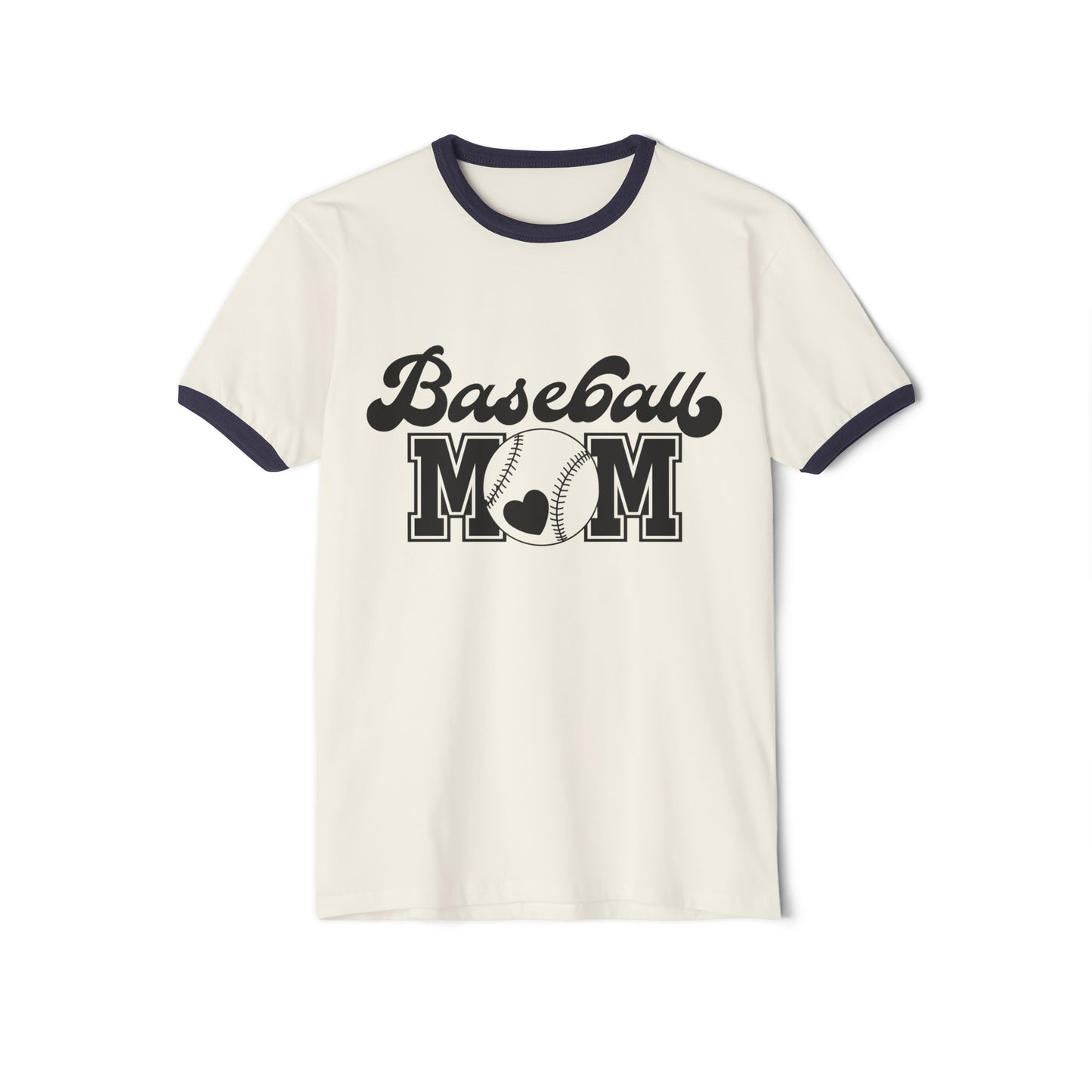 Baseball Mom Unisex Cotton Ringer T-Shirt