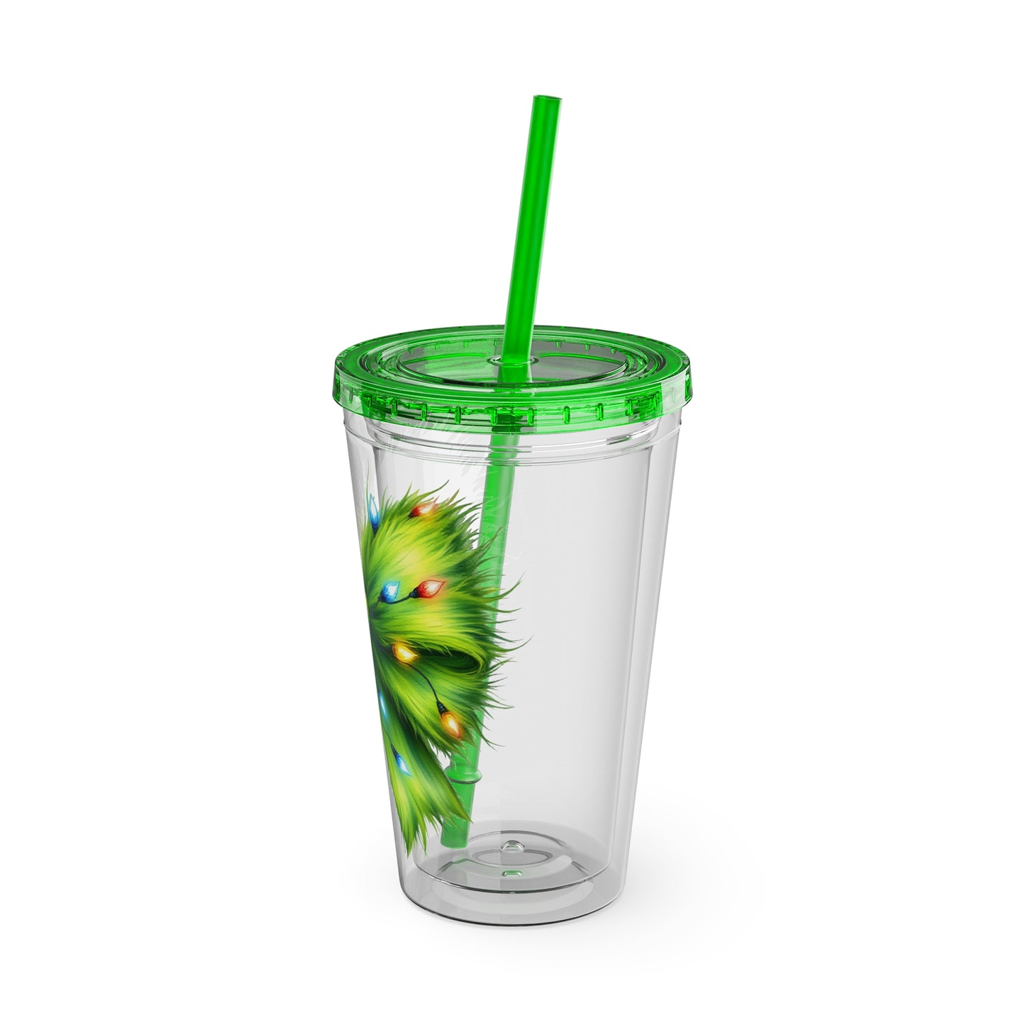 Grinch Bow Sunsplash Tumbler with Straw, 16oz