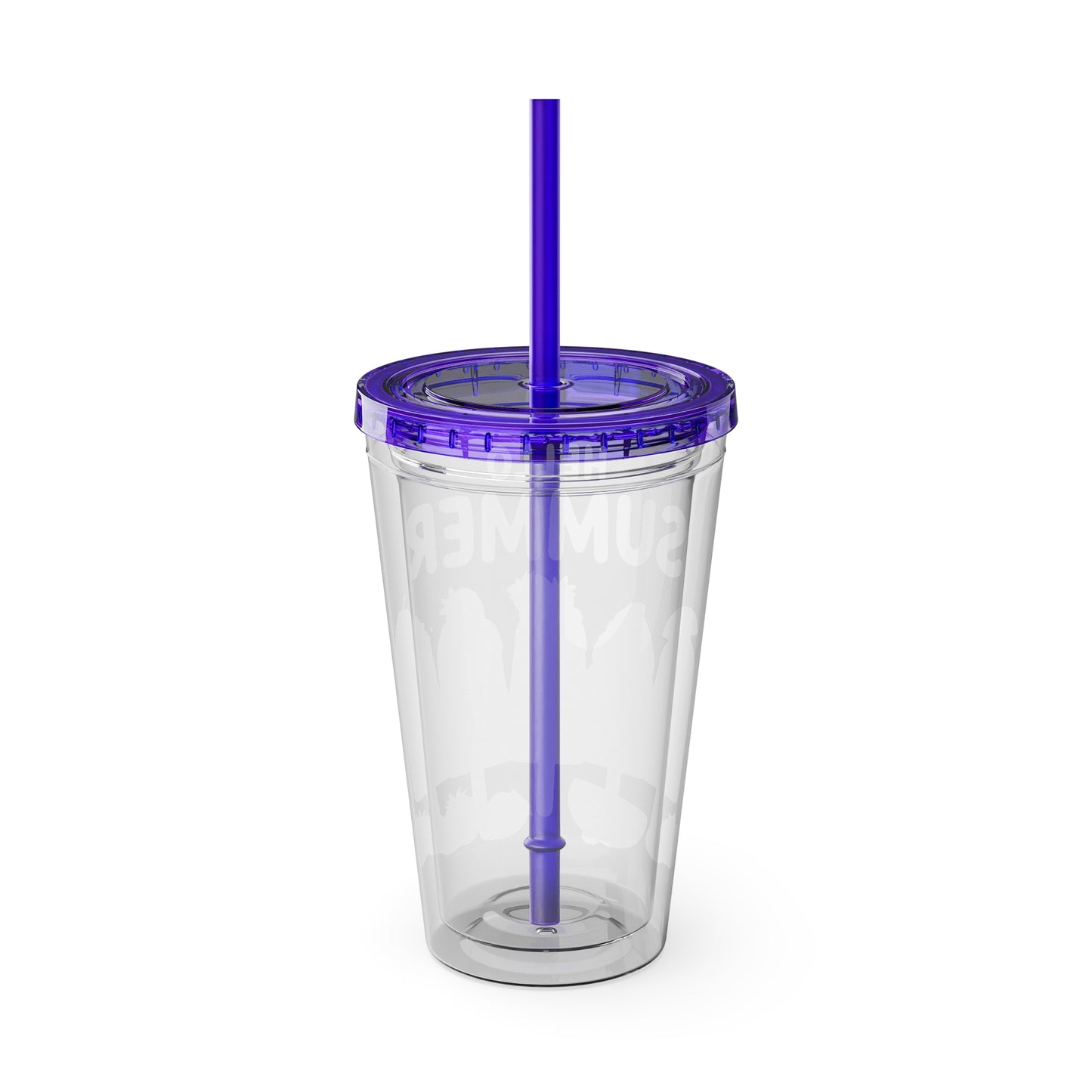 Hello Summer Sunsplash Tumbler with Straw, 16oz