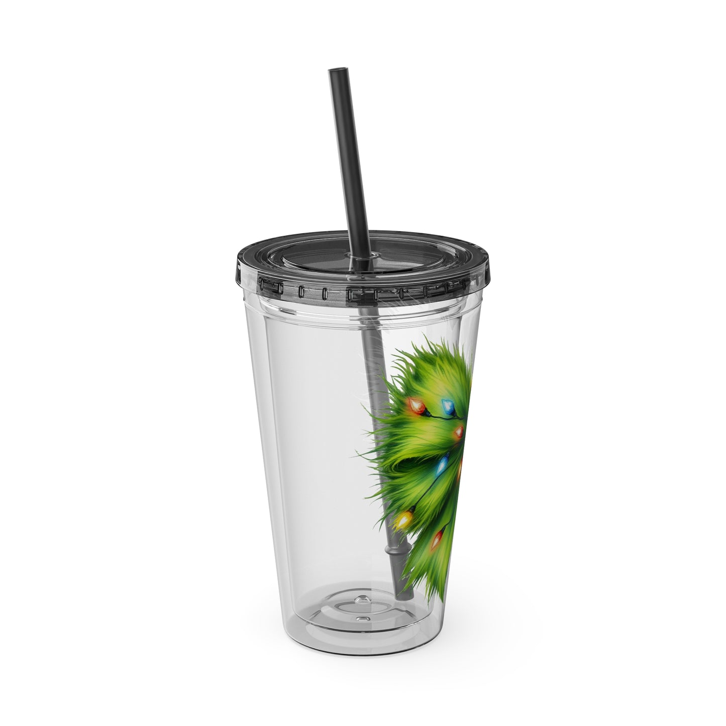 Grinch Bow Sunsplash Tumbler with Straw, 16oz
