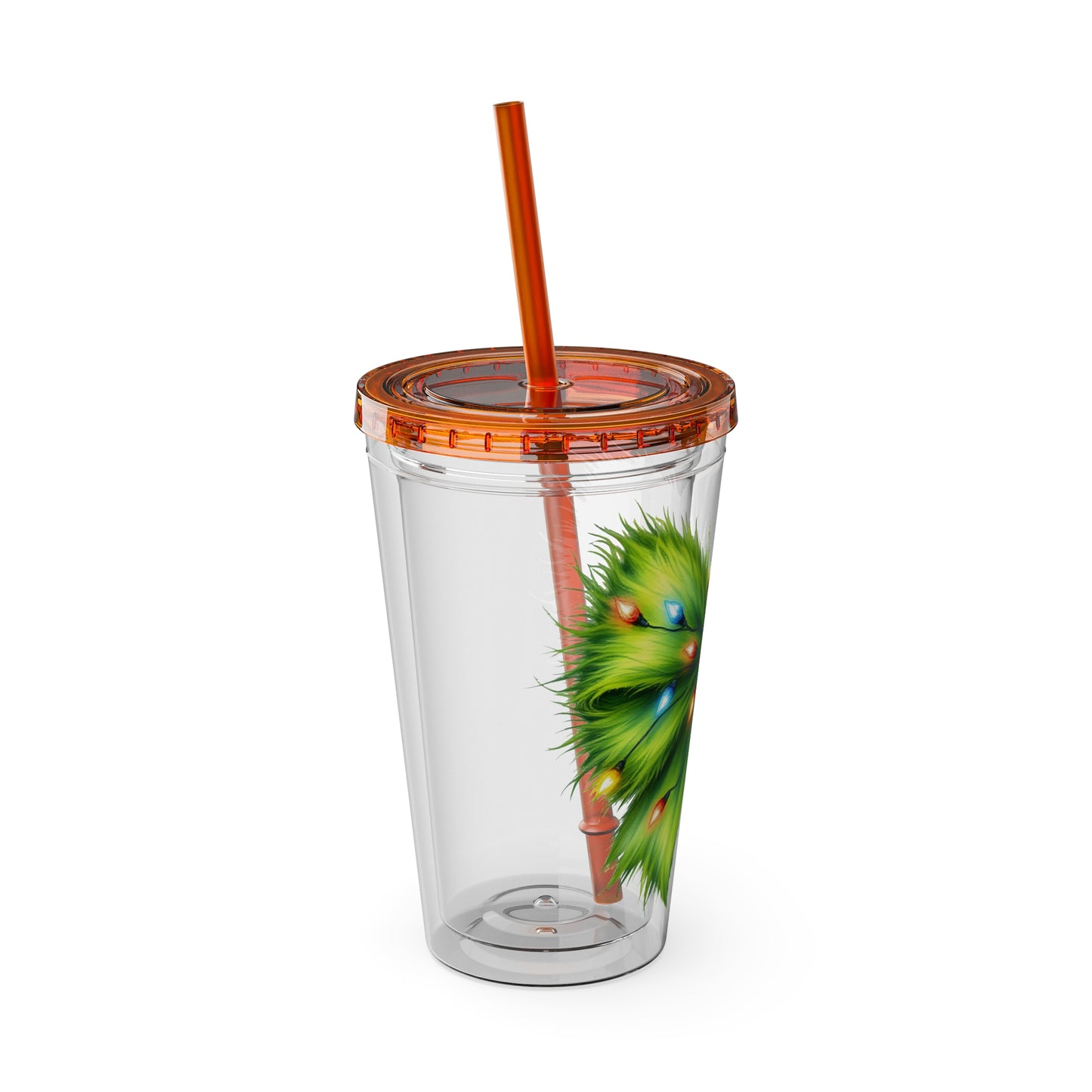 Grinch Bow Sunsplash Tumbler with Straw, 16oz