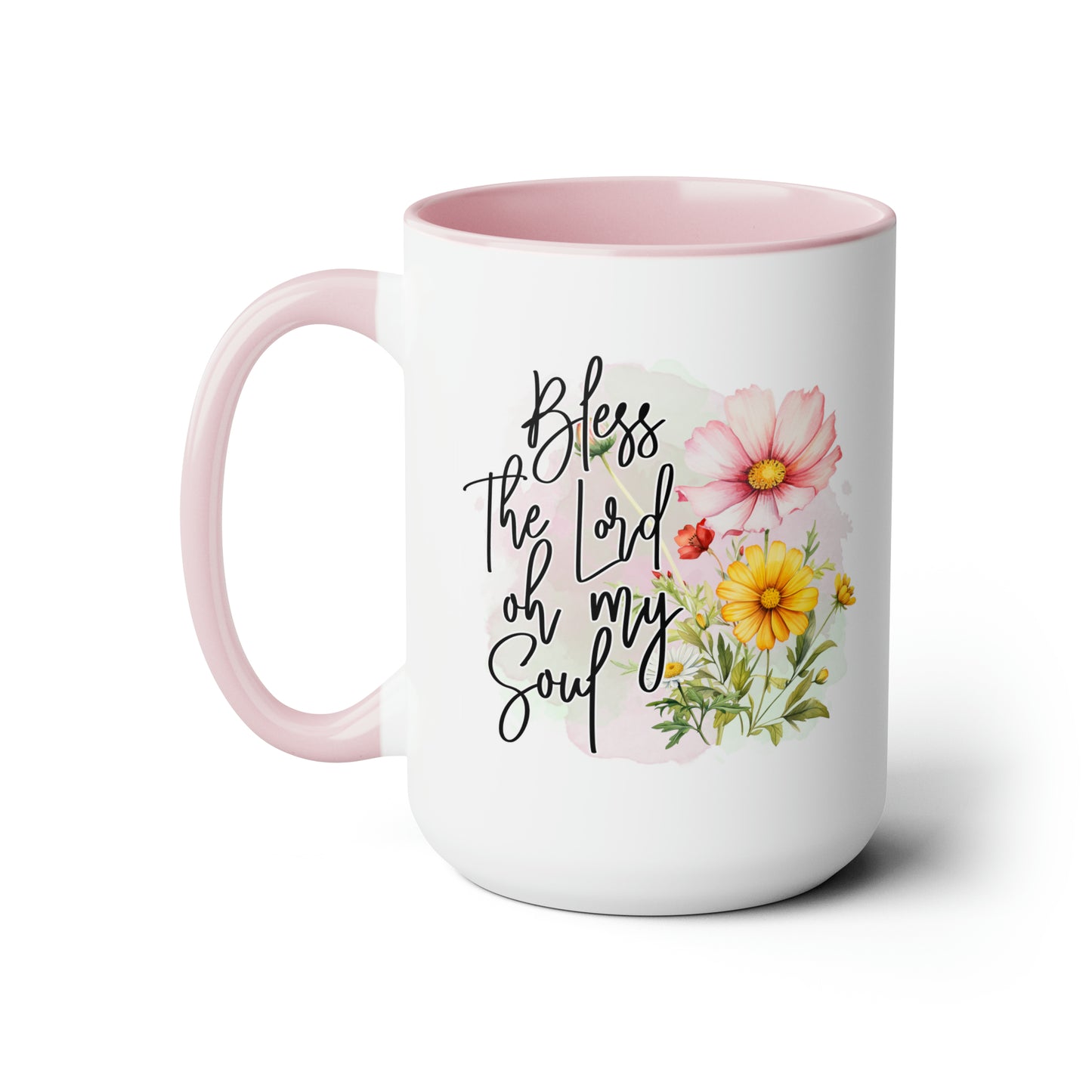 Bless the Lord Two-Tone Coffee Mugs, 15oz