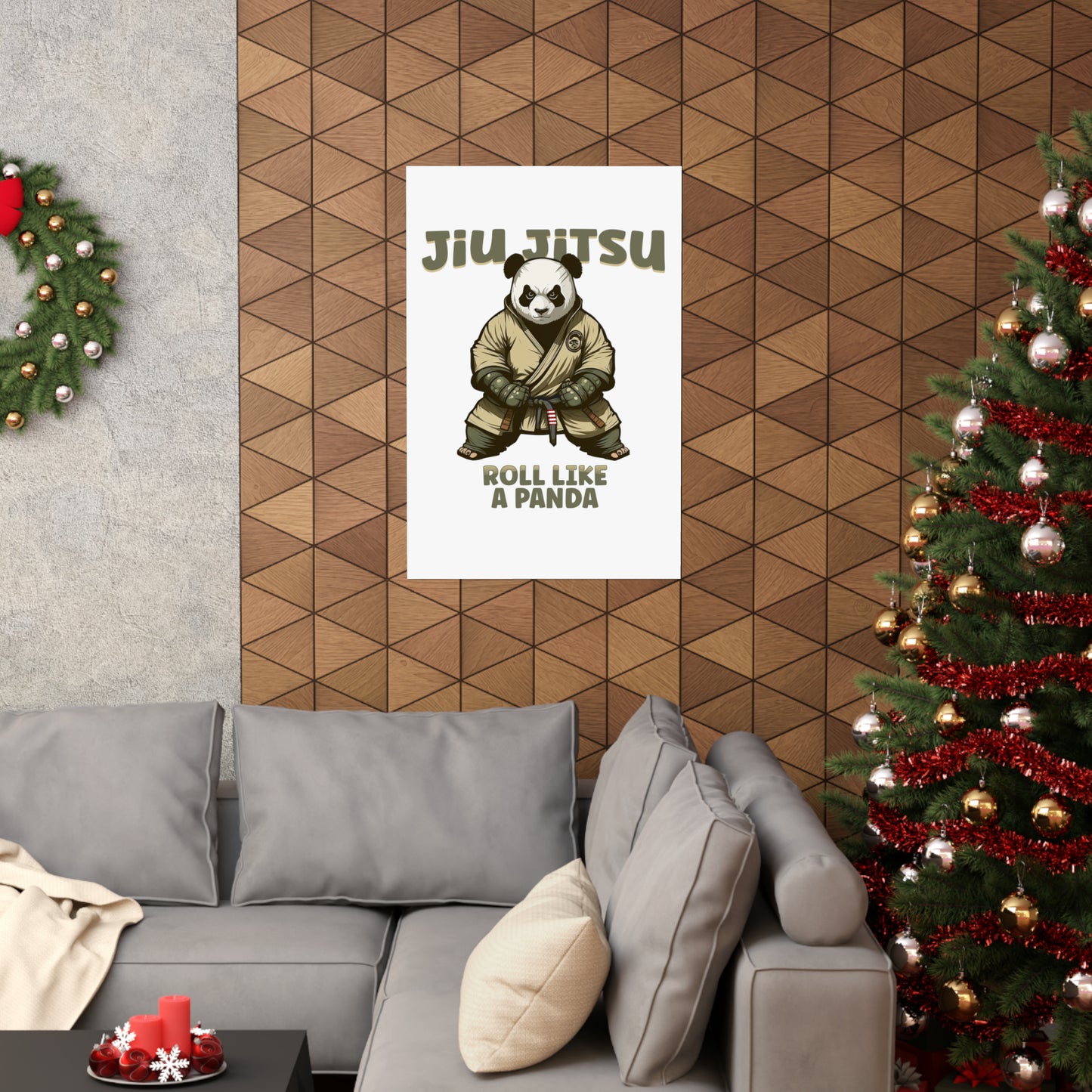 Jiu Jitsu Roll like a Panda Matte Vertical Posters