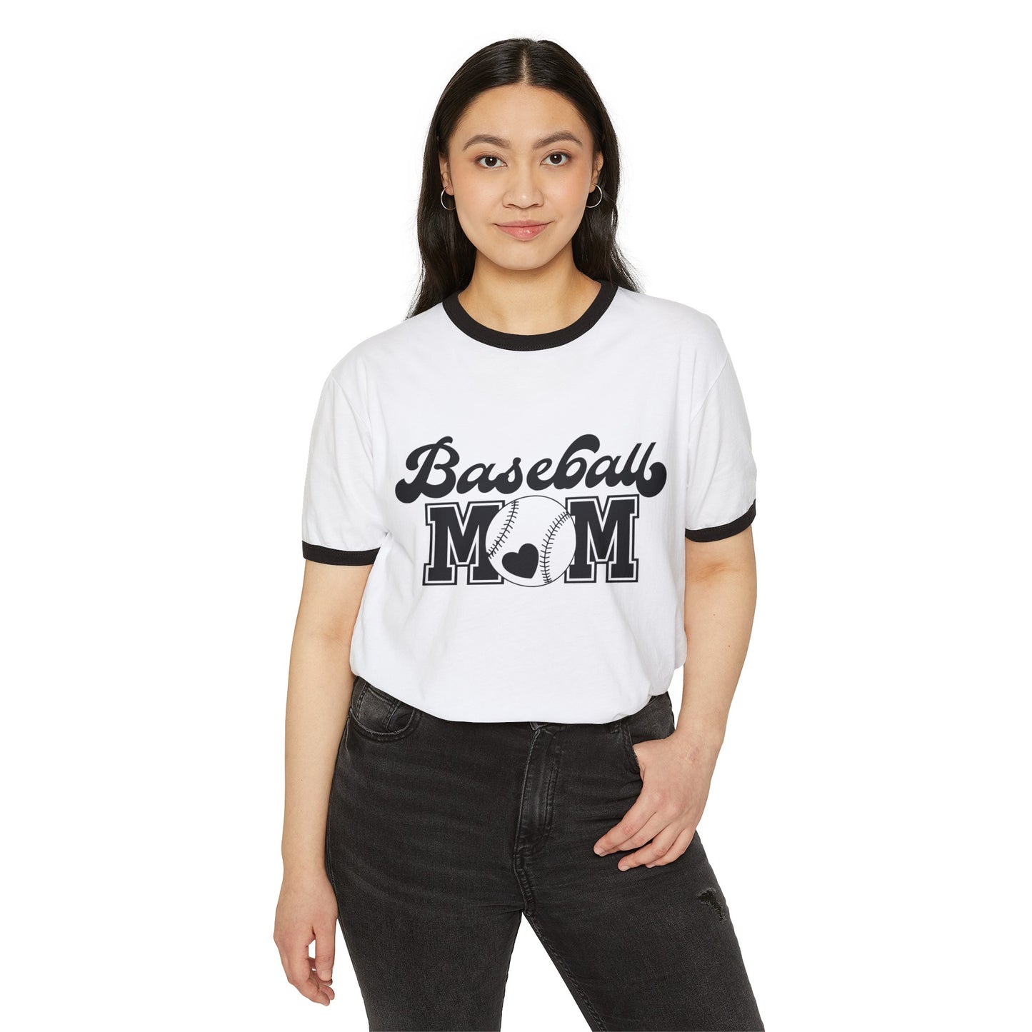 Baseball Mom Unisex Cotton Ringer T-Shirt