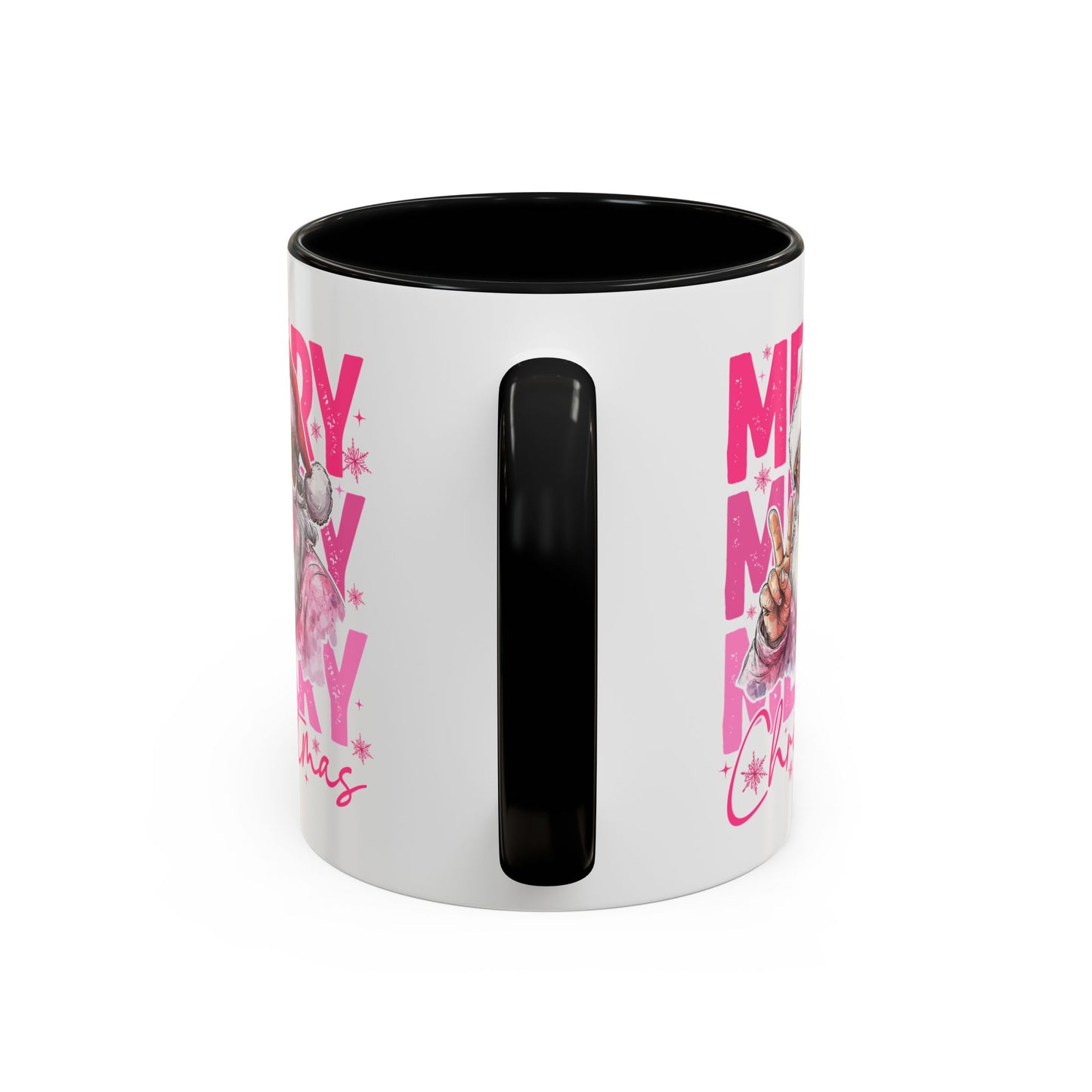 Merry Christmas Santa Accent Coffee Mug (11, 15oz)