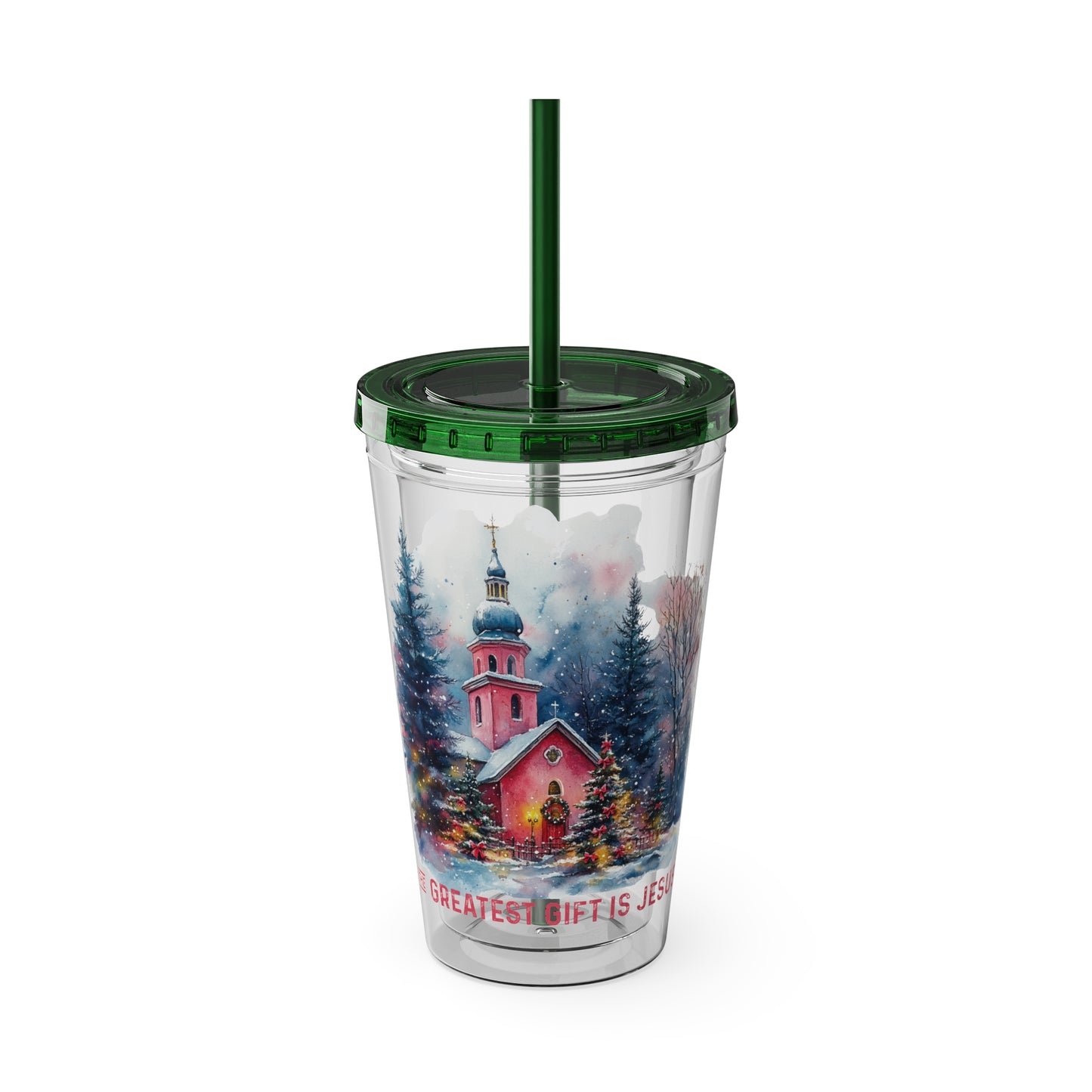 The Greatest Gift Sunsplash Tumbler with Straw, 16oz