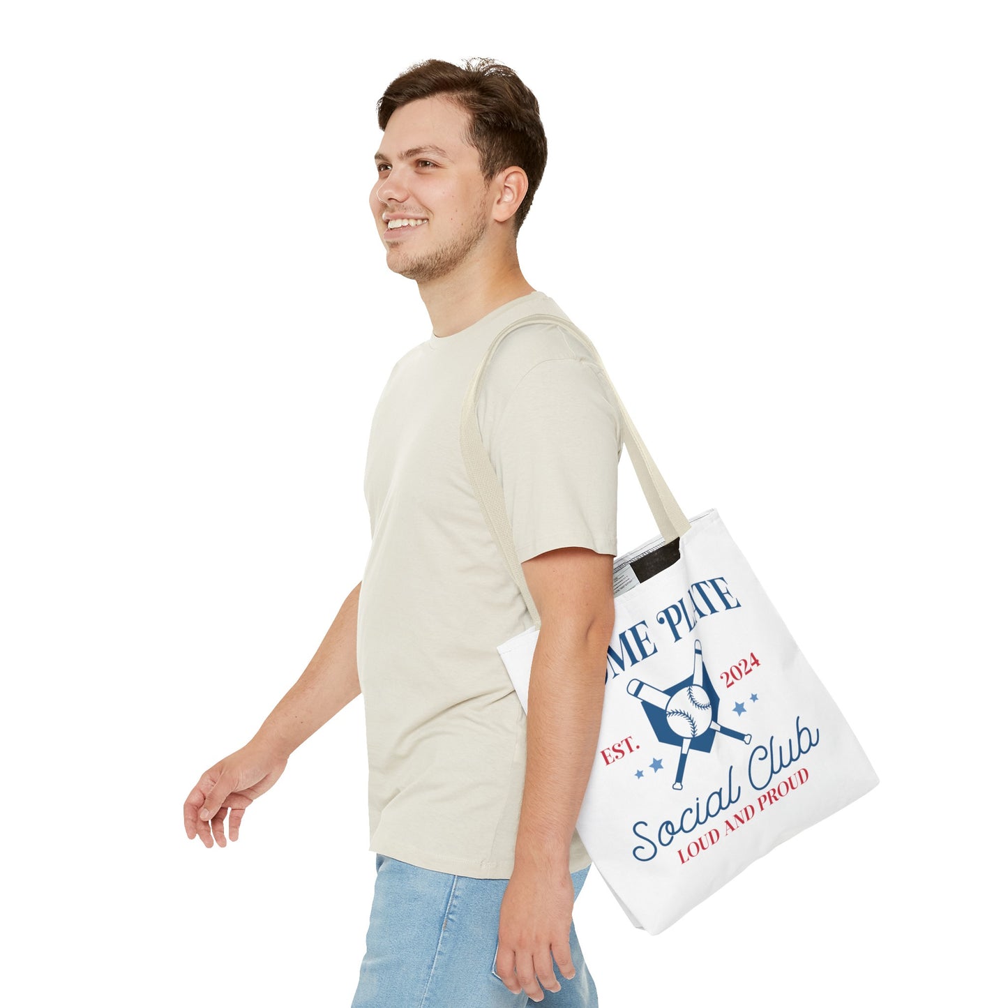 Home Plate Social Club Tote Bag (AOP)