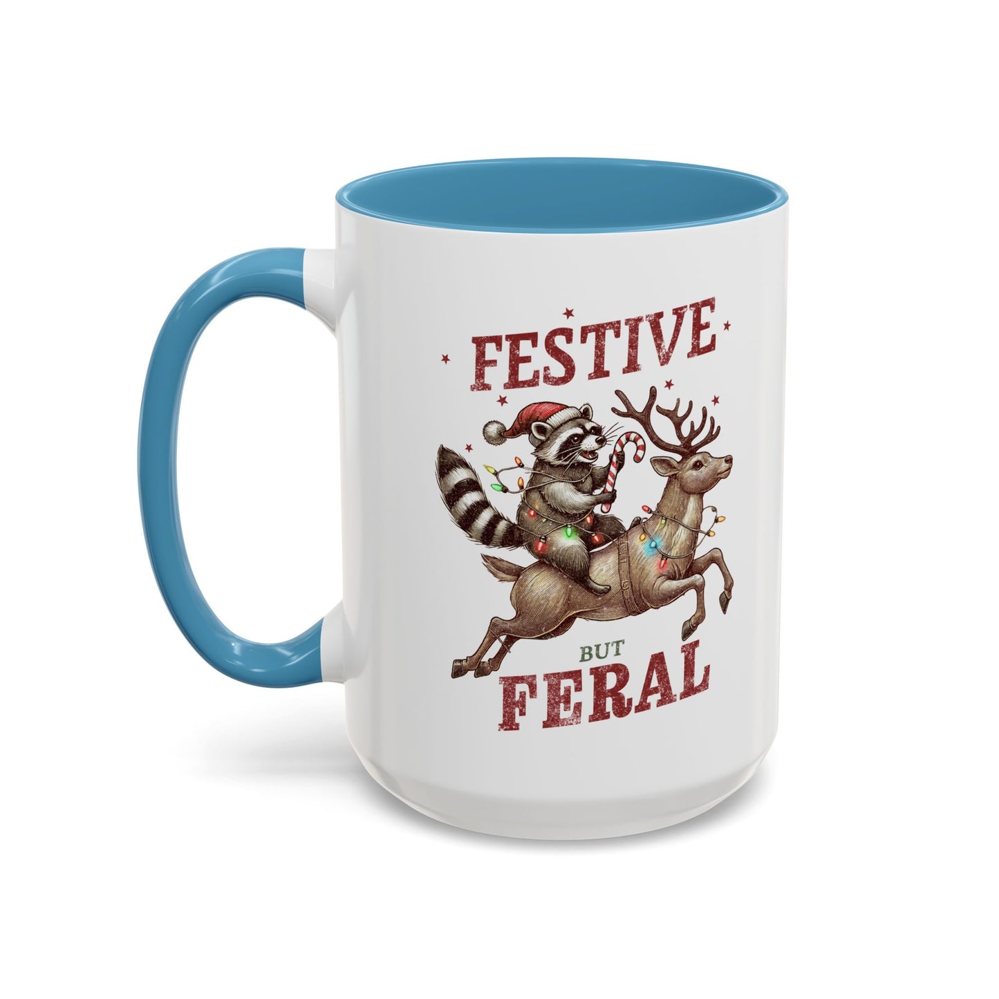 Festive but Feral Accent Coffee Mug (11, 15oz)