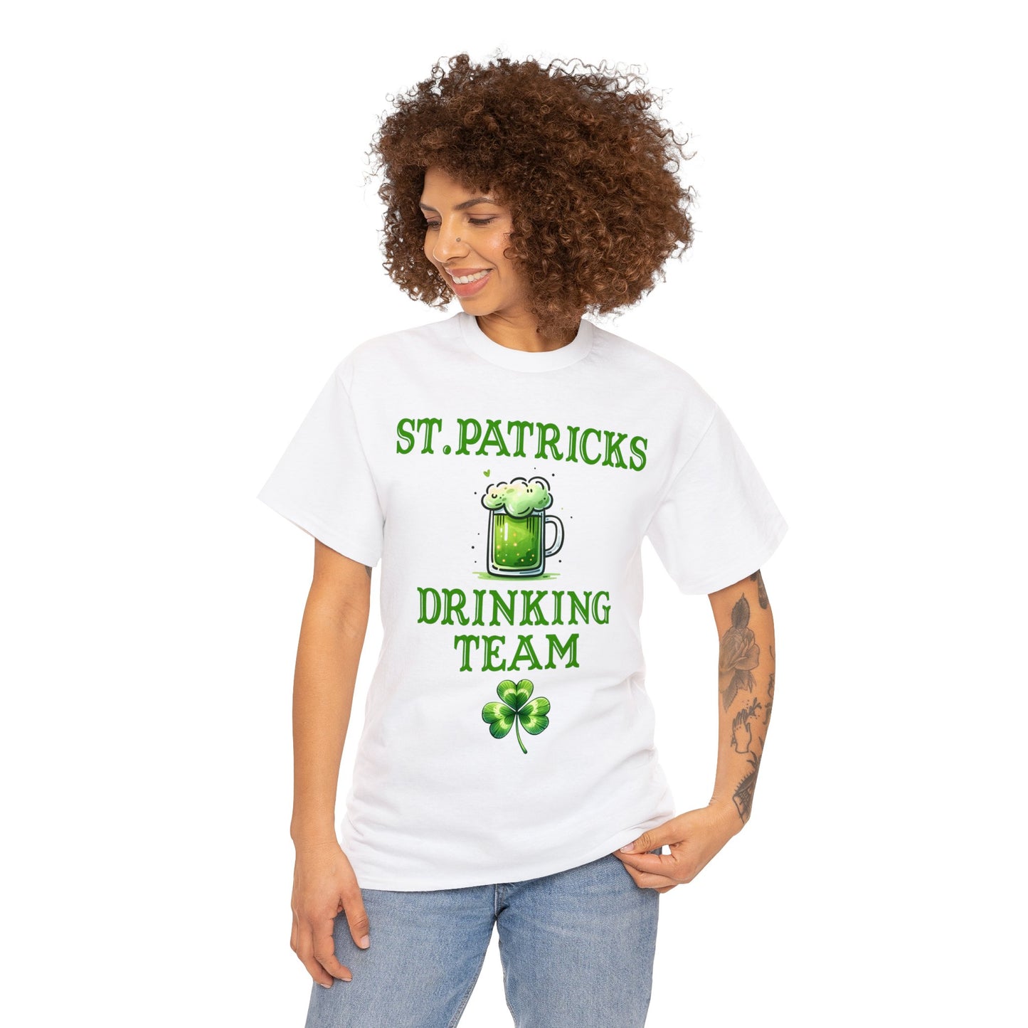 St Patricks Drinking Team Unisex Heavy Cotton Tee
