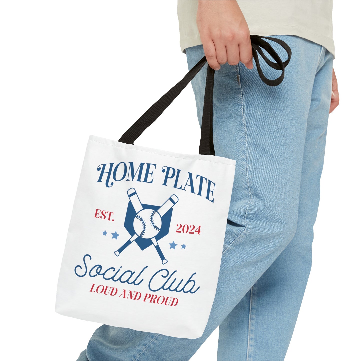 Home Plate Social Club Tote Bag (AOP)