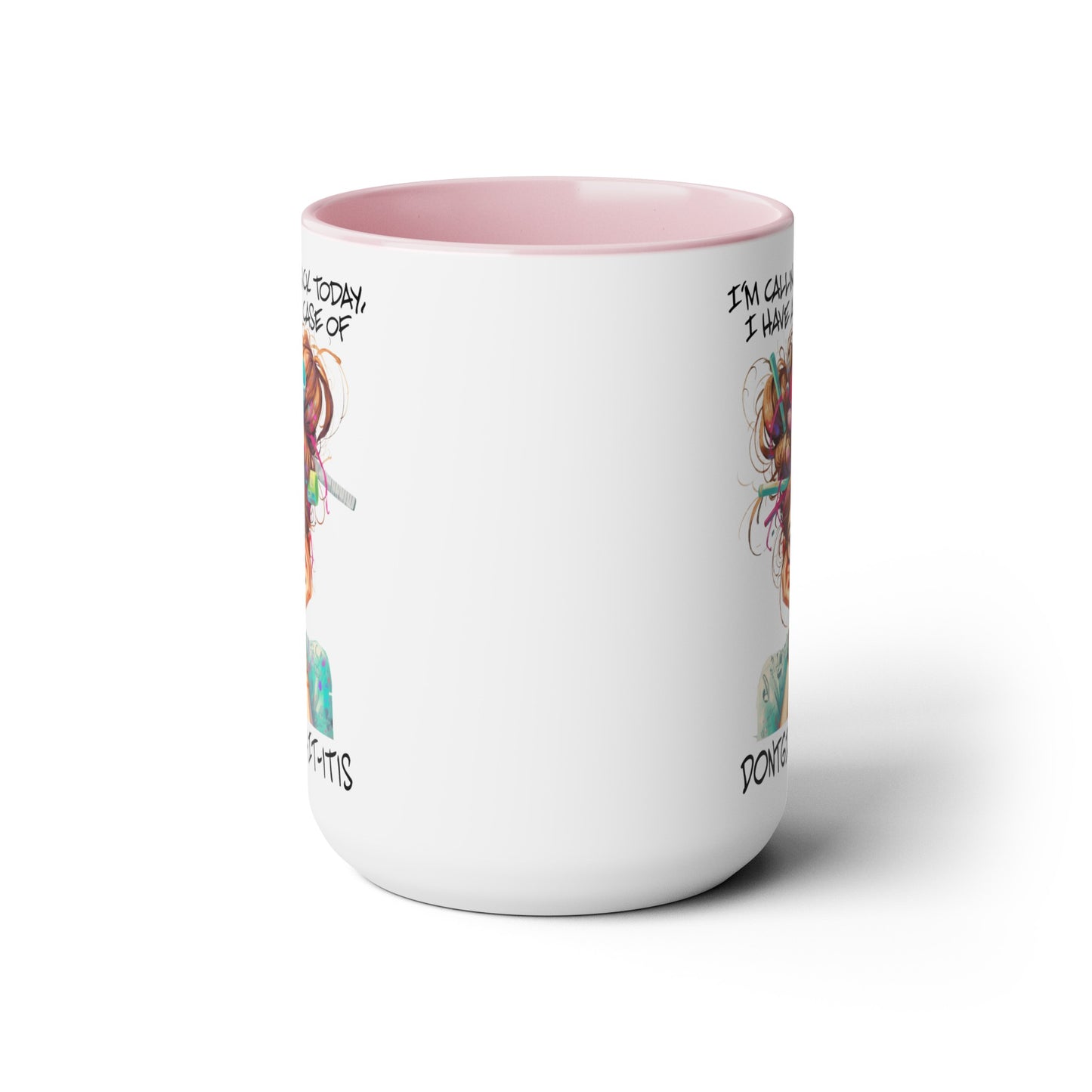 Calling In Sick Two-Tone Coffee Mugs, 15oz