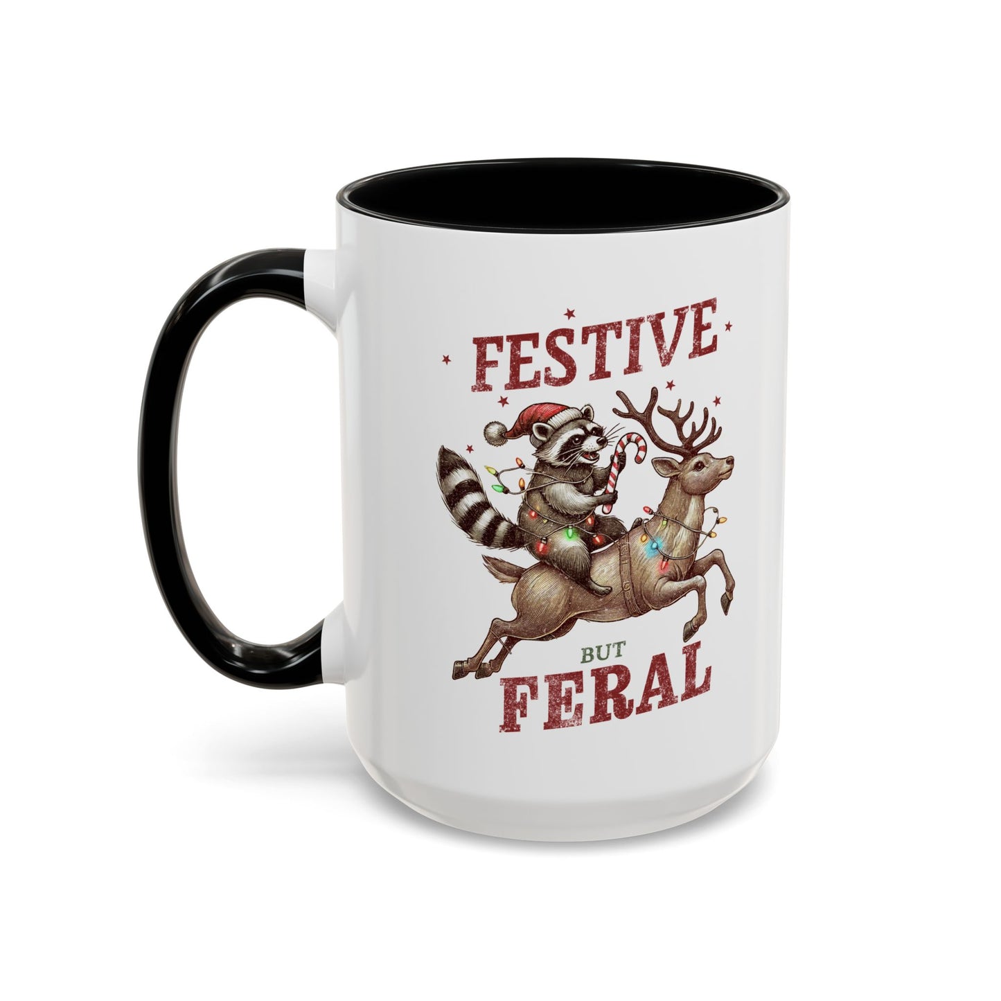 Festive but Feral Accent Coffee Mug (11, 15oz)