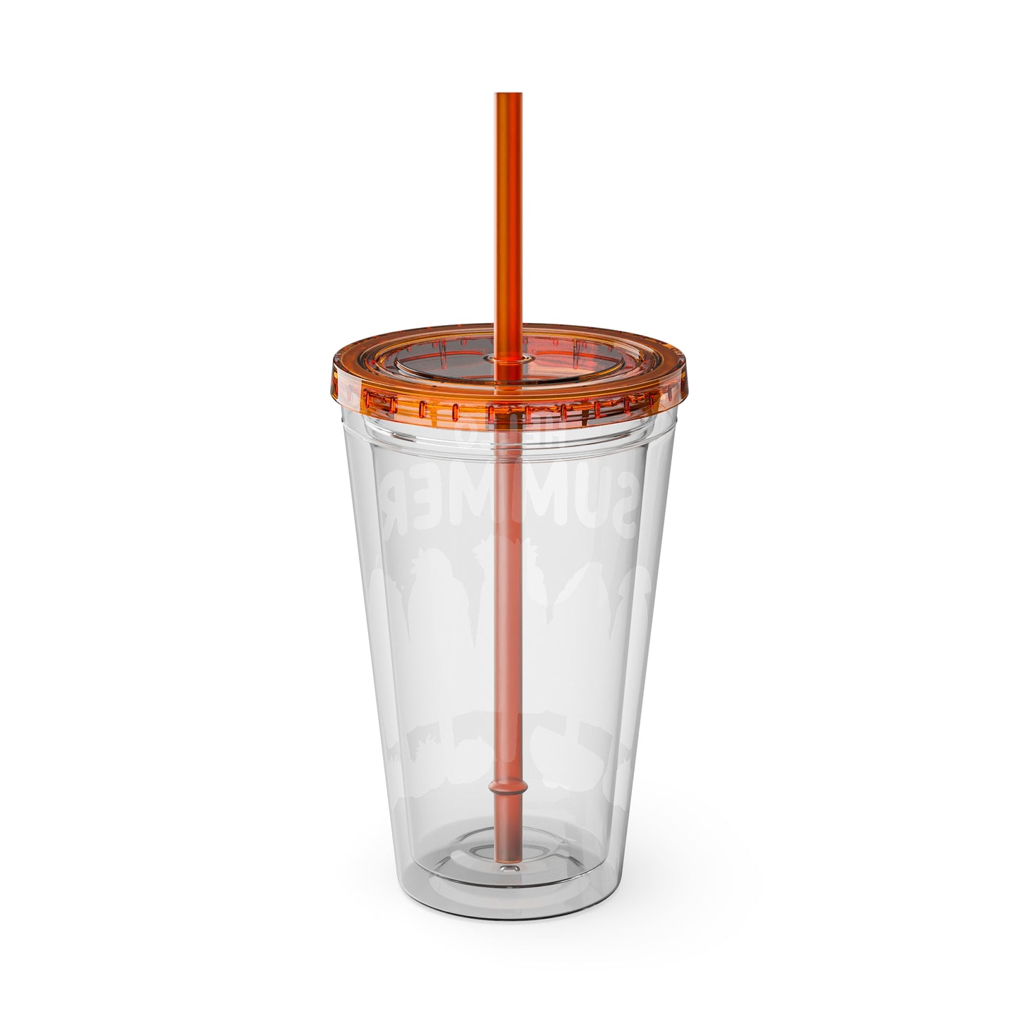 Hello Summer Sunsplash Tumbler with Straw, 16oz