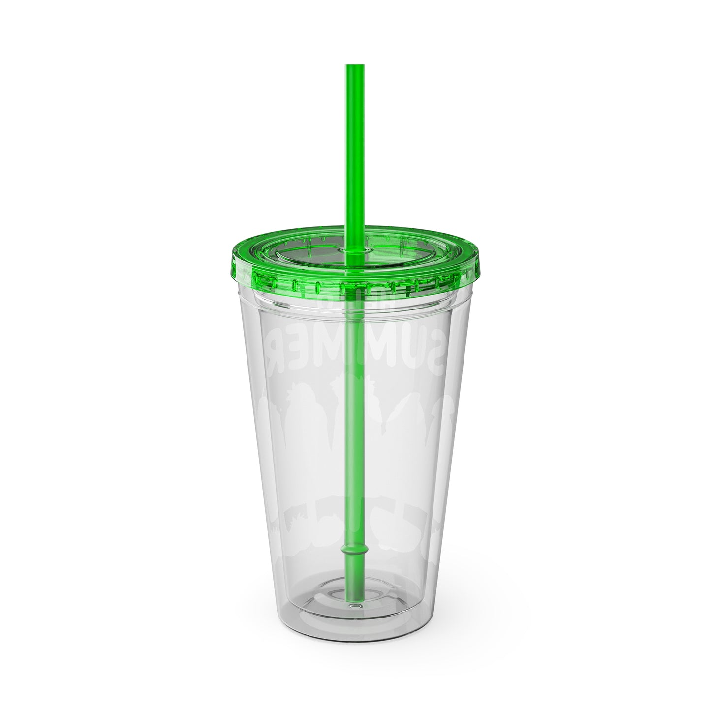 Hello Summer Sunsplash Tumbler with Straw, 16oz