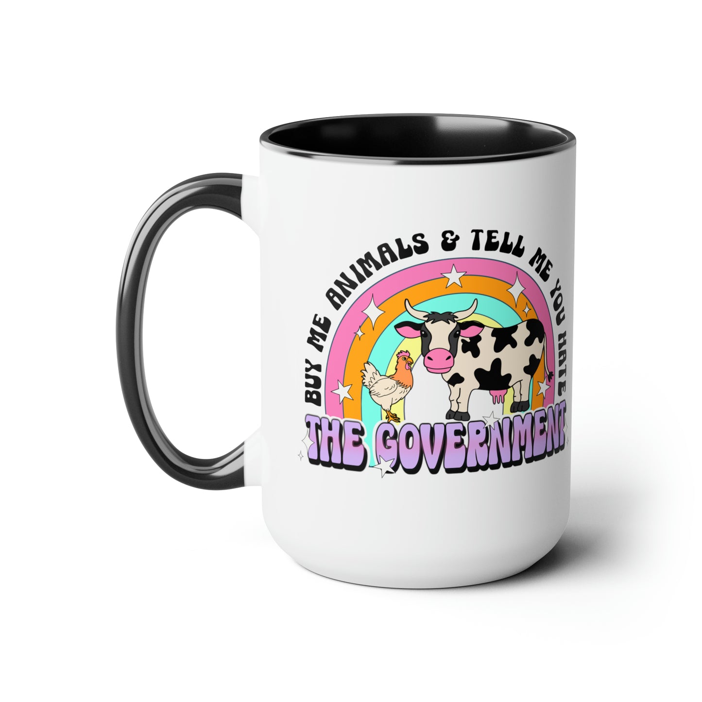 Buy Me Animals Two-Tone Coffee Mugs, 15oz