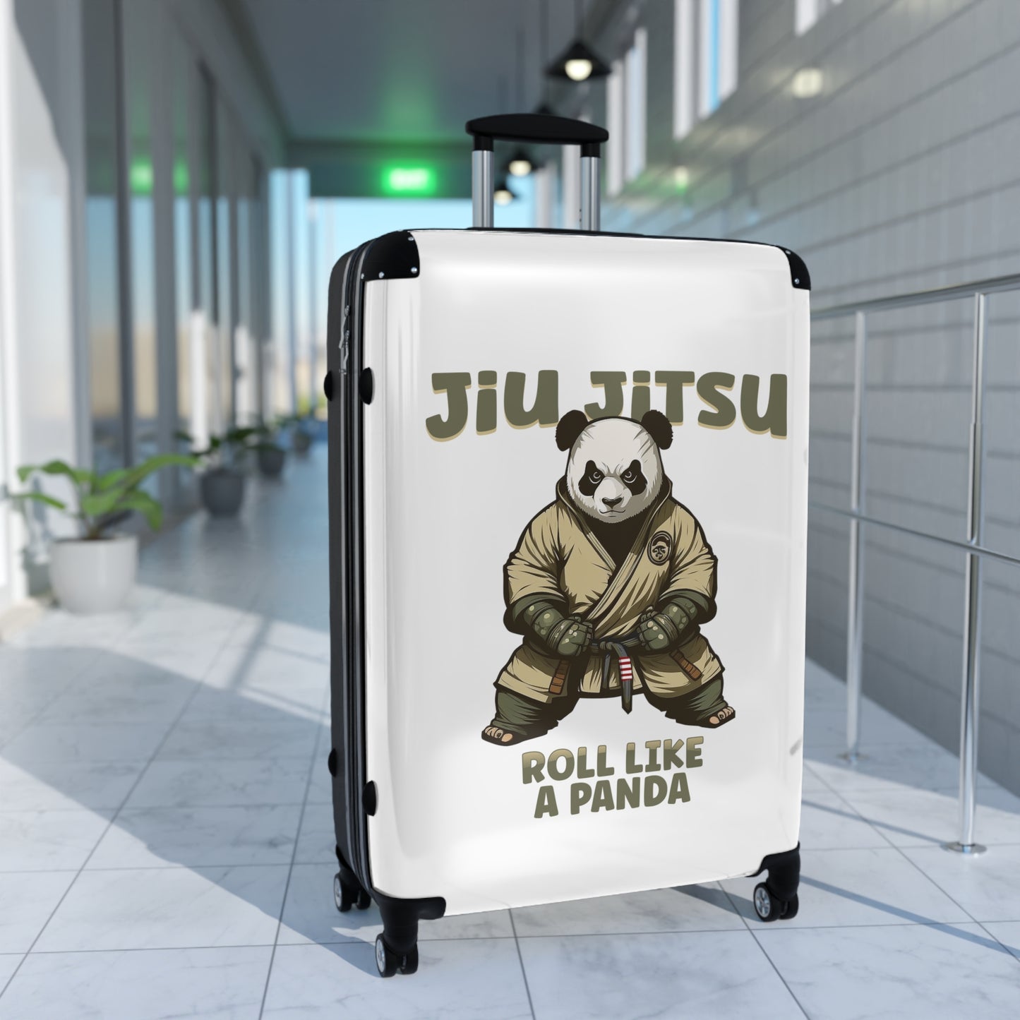 Jiu Jitsu Roll Like a Panda Suitcase