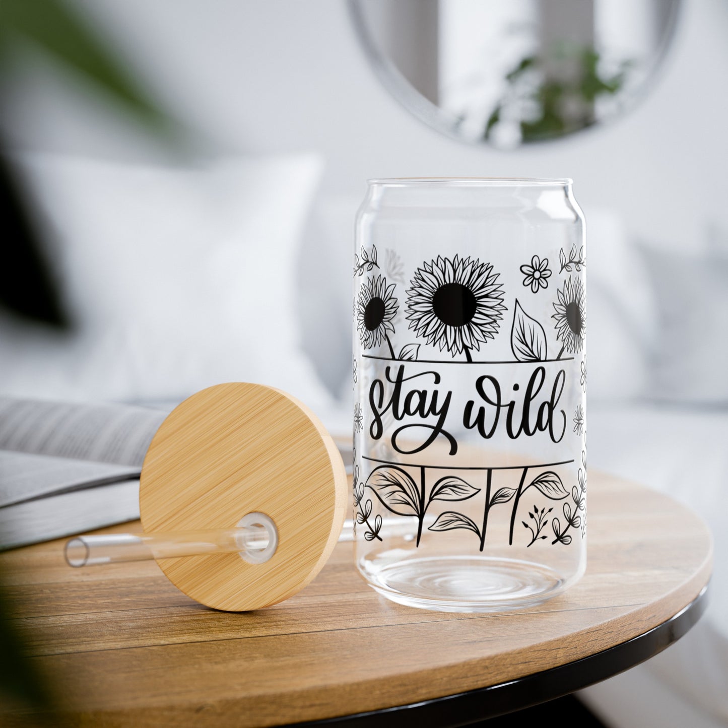 Stay Wild Sipper Glass, 16oz