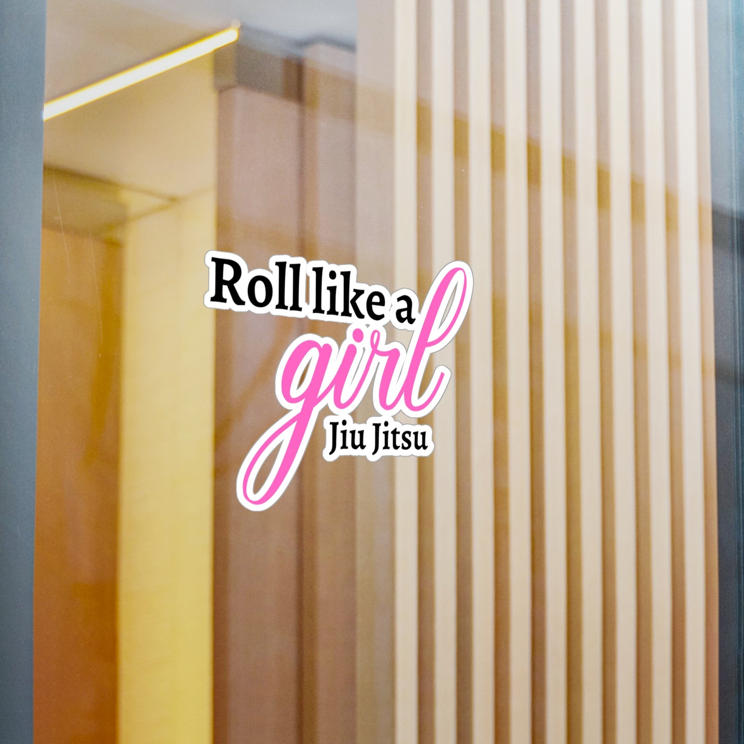 Roll Like A Girl Kiss-Cut Vinyl Decals