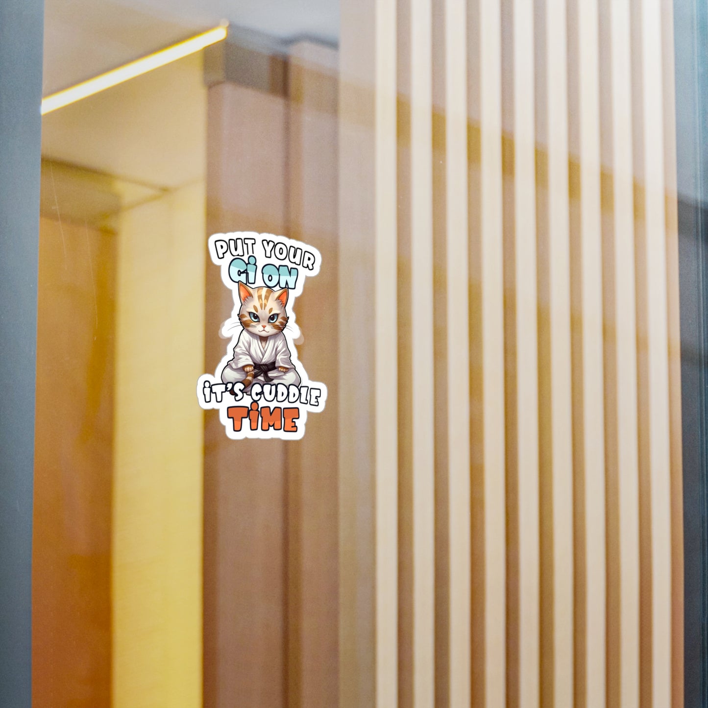 Cat Cuddle Kiss-Cut Vinyl Decals