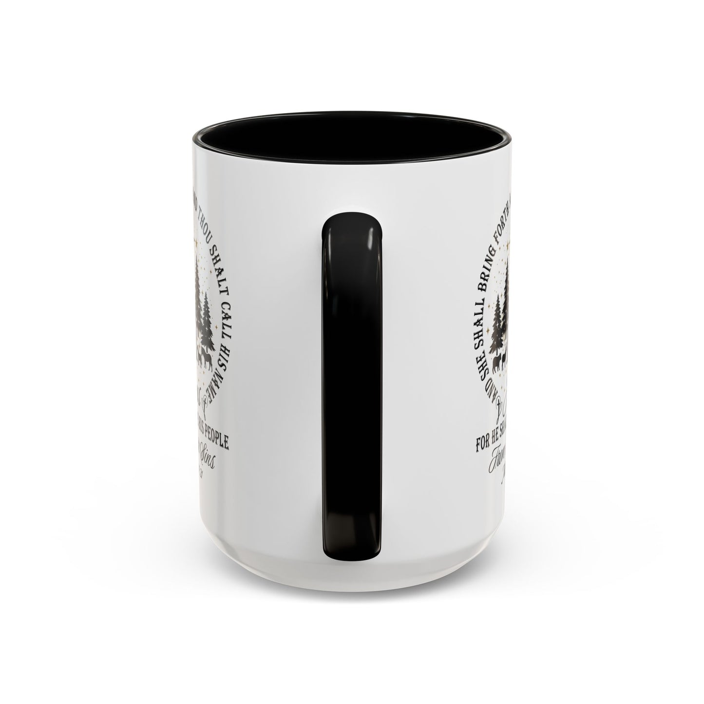 Matthew 1:21 Accent Coffee Mug (11, 15oz)