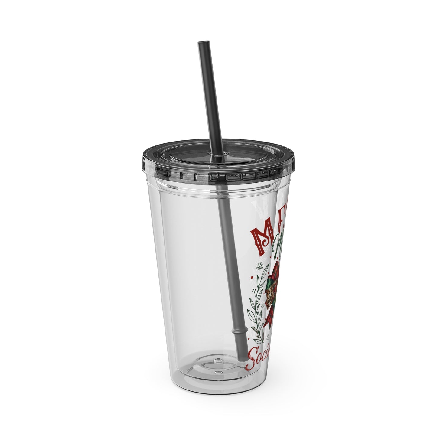 Merry Mama Sunsplash Tumbler with Straw, 16oz