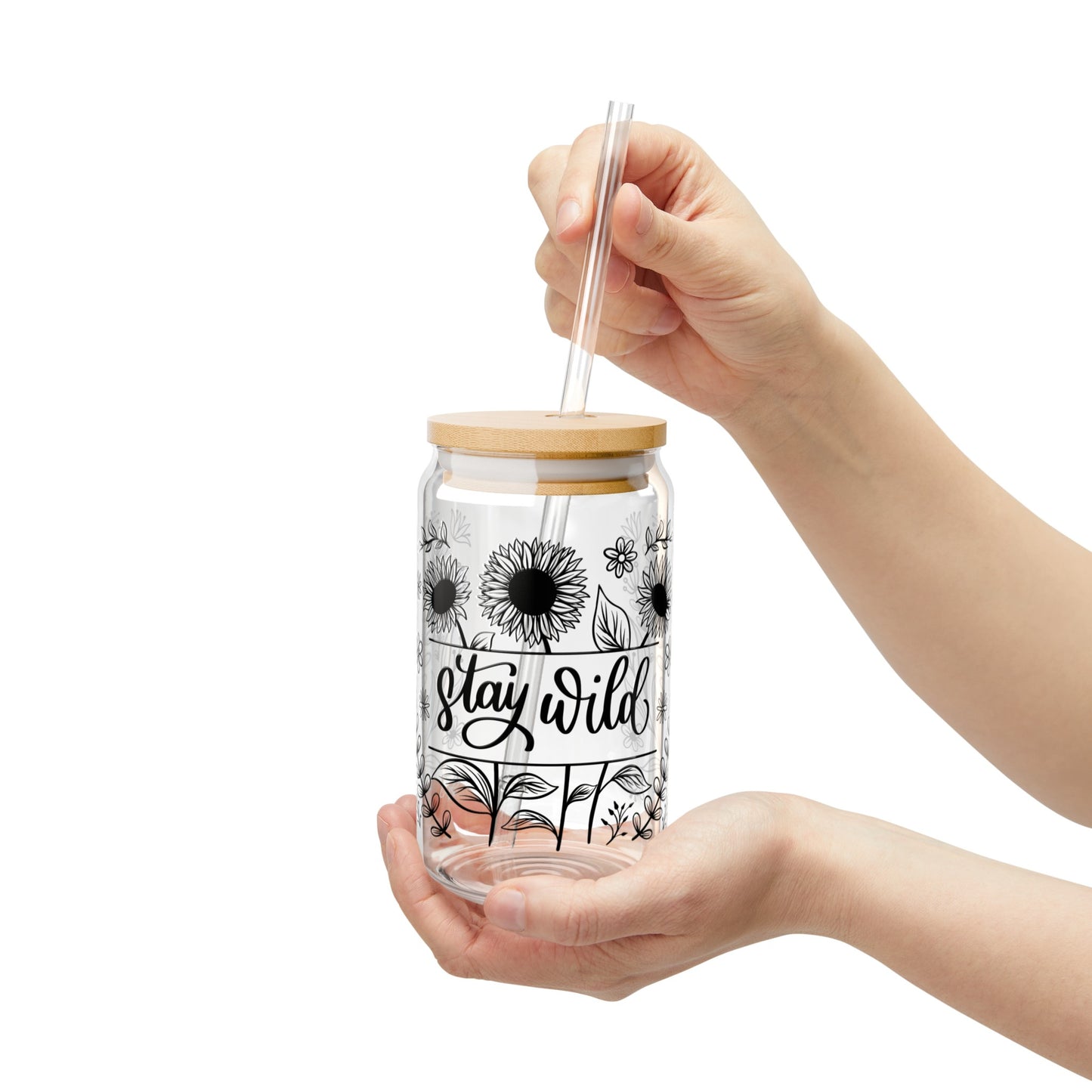 Stay Wild Sipper Glass, 16oz