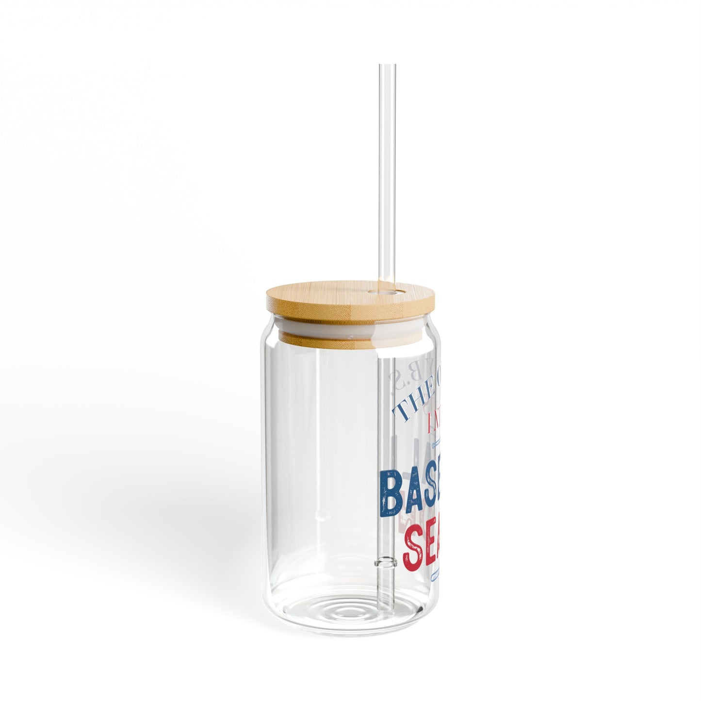 BS Baseball Season Sipper Glass, 16oz