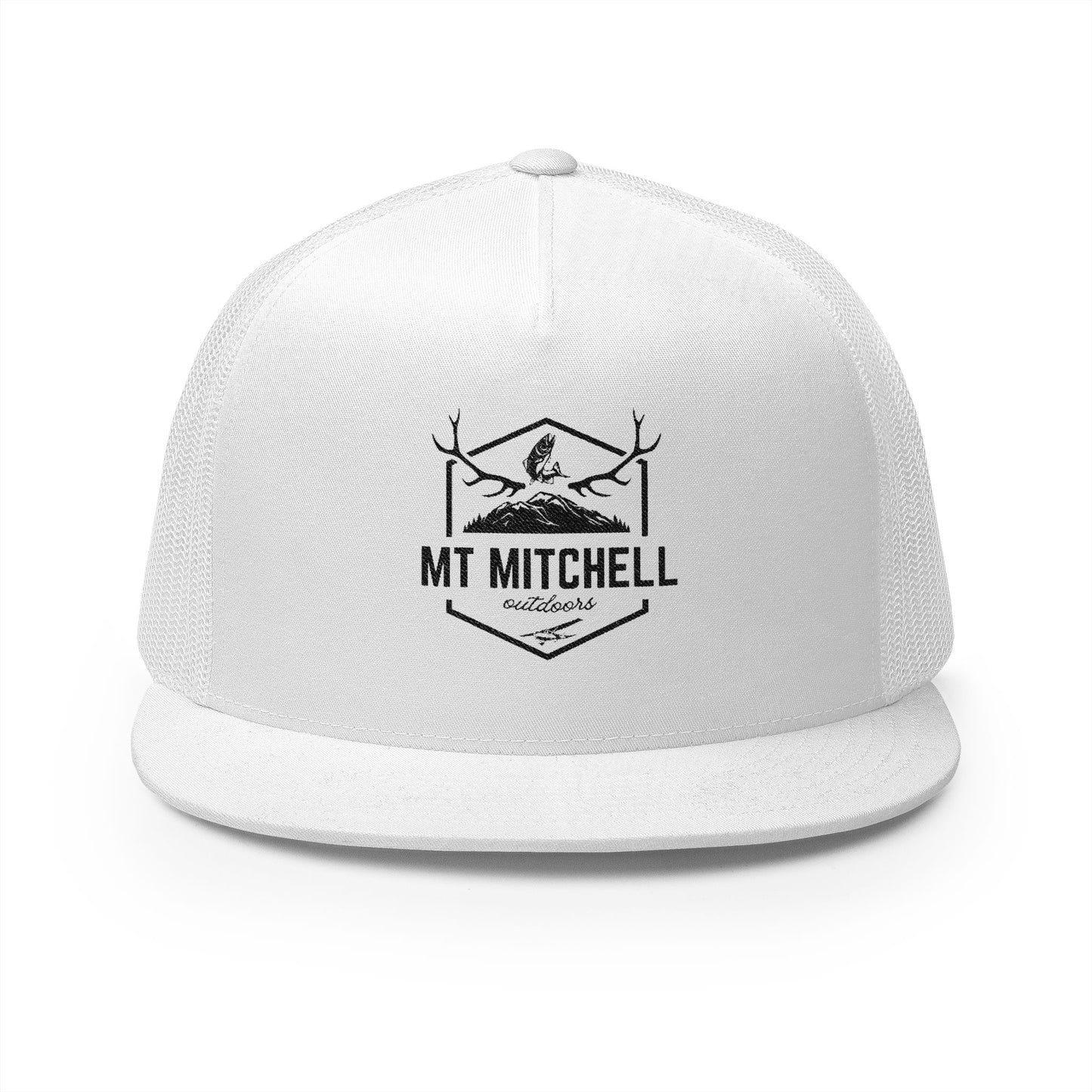 Embroidered 5 Panel Trucker Cap - MT MITCHELL Outdoor Style