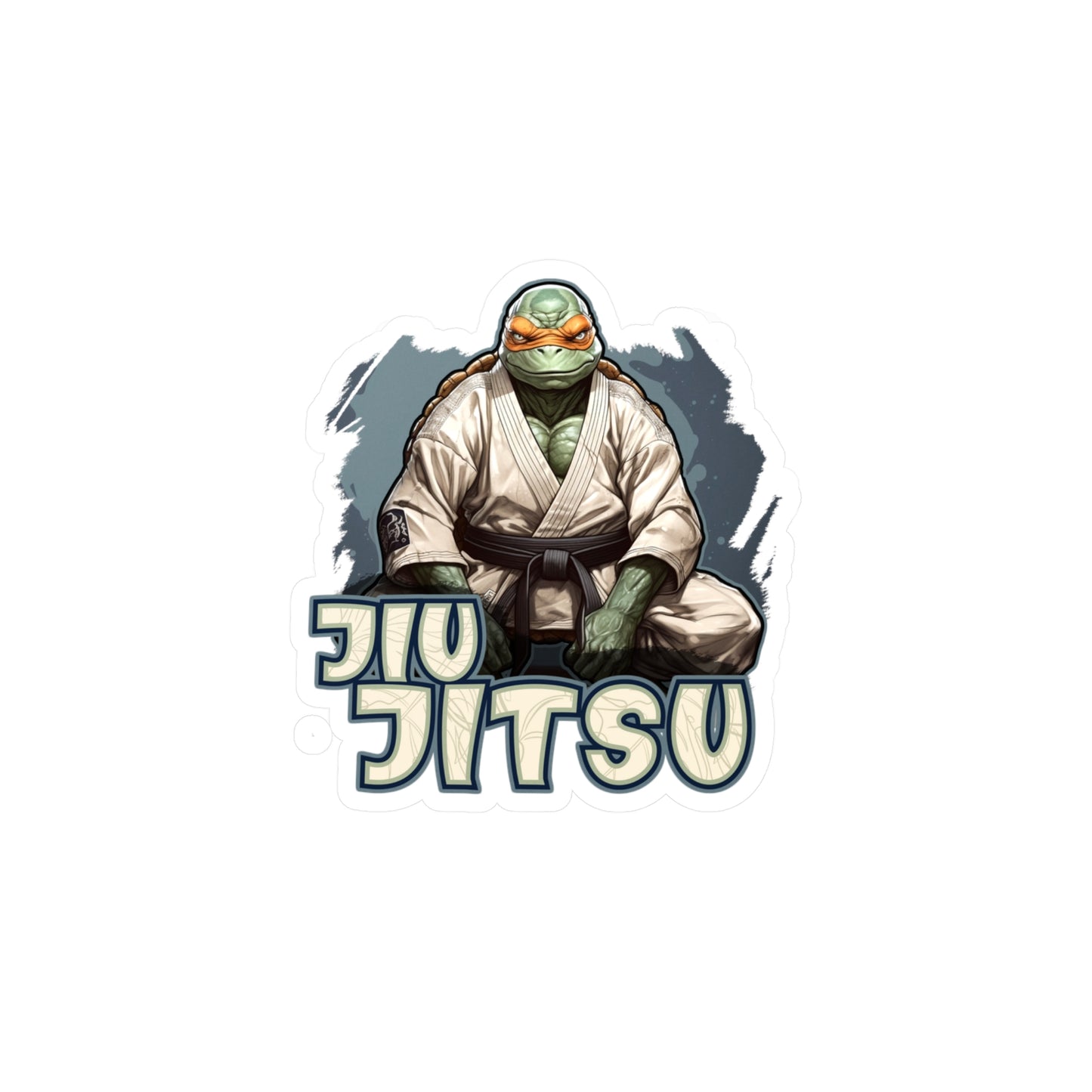 Sitting Turtle Kiss-Cut Vinyl Decals