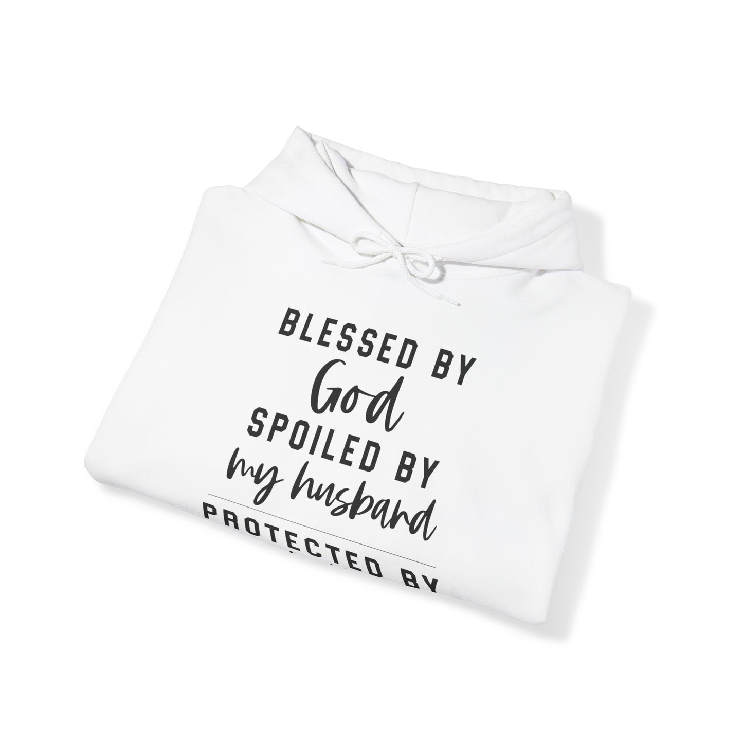 Protected by Both Unisex Heavy Blend™ Hooded Sweatshirt