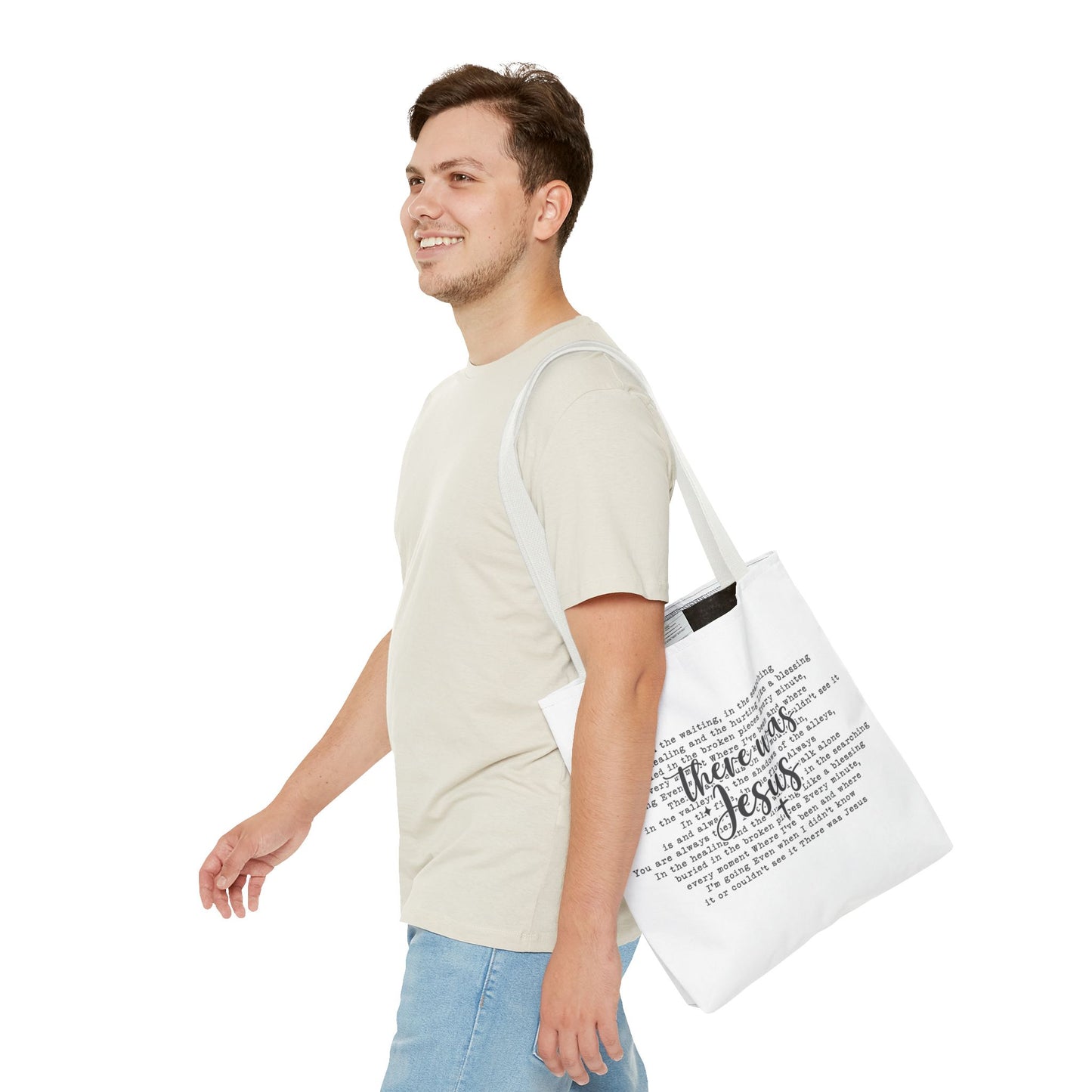 There was Jesus Tote Bag (AOP)