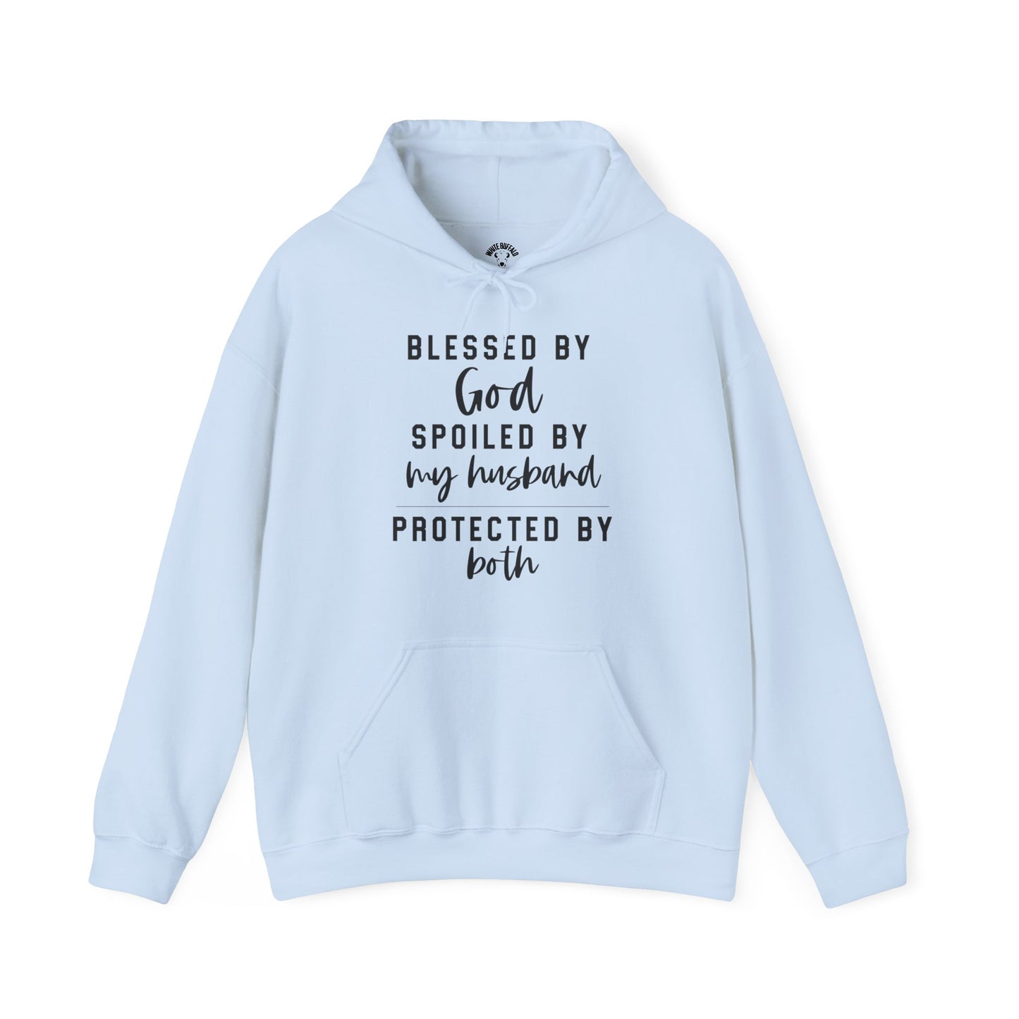Protected by Both Unisex Heavy Blend™ Hooded Sweatshirt