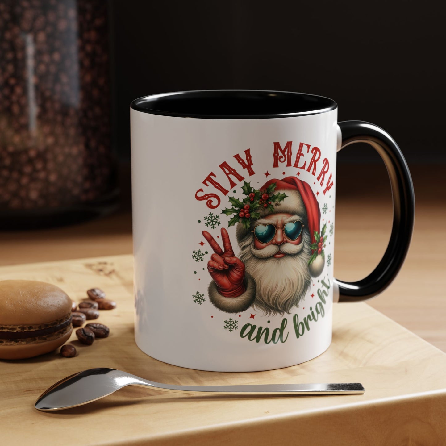 Stay Merry Accent Coffee Mug (11, 15oz)