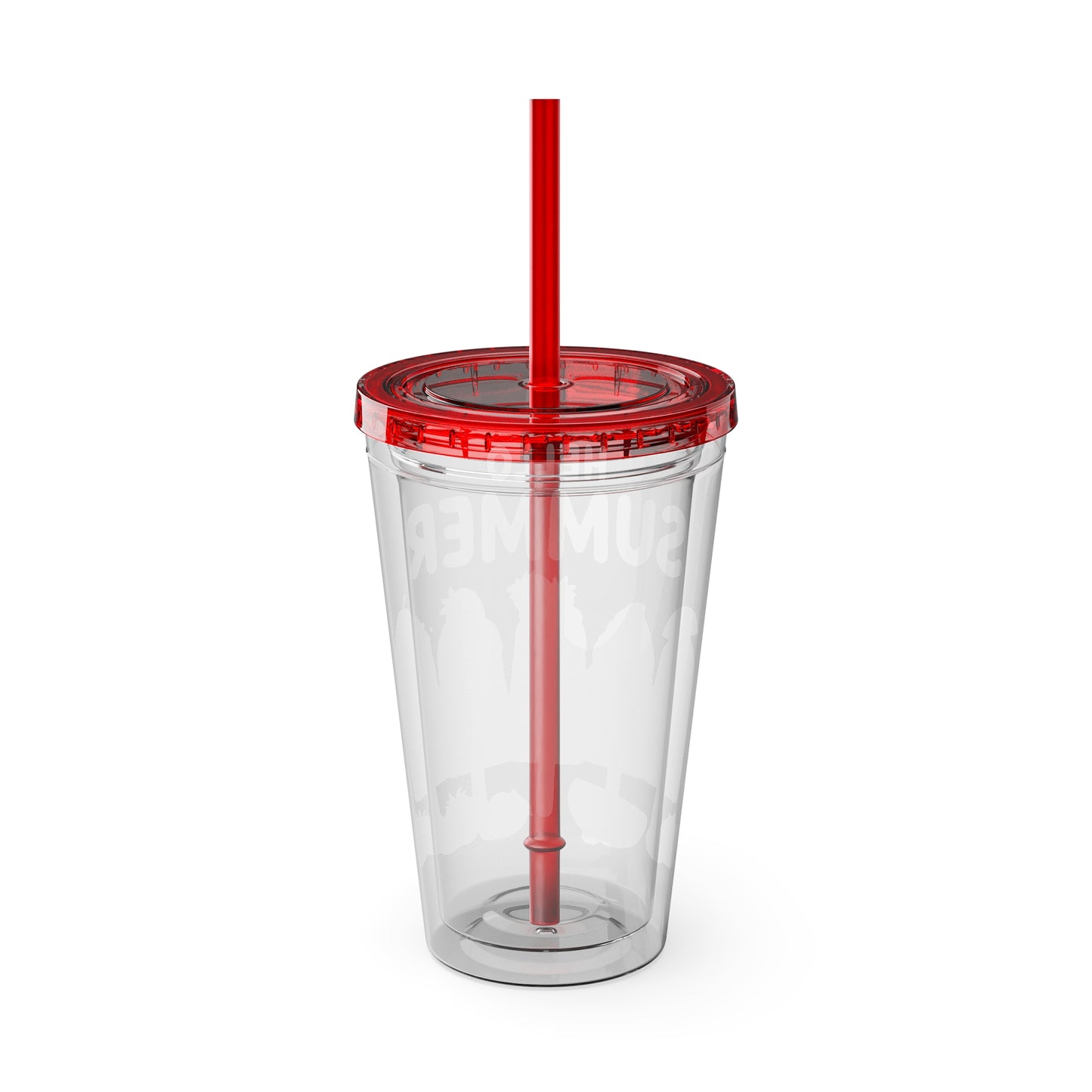Hello Summer Sunsplash Tumbler with Straw, 16oz
